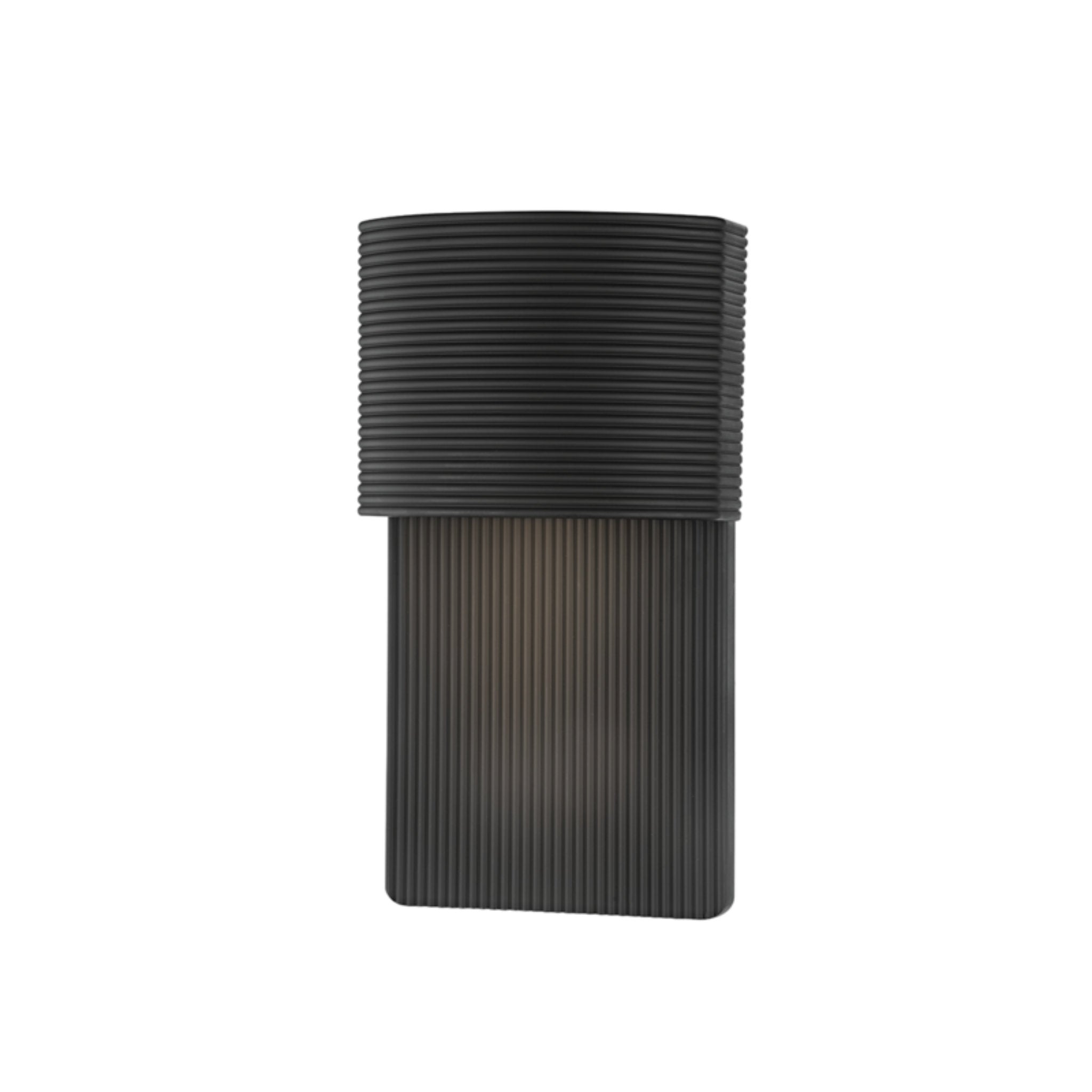 Tempe Wall Sconce 1-Light Outdoor LED in  Soft Black 6.75L x 6.75W x 12H