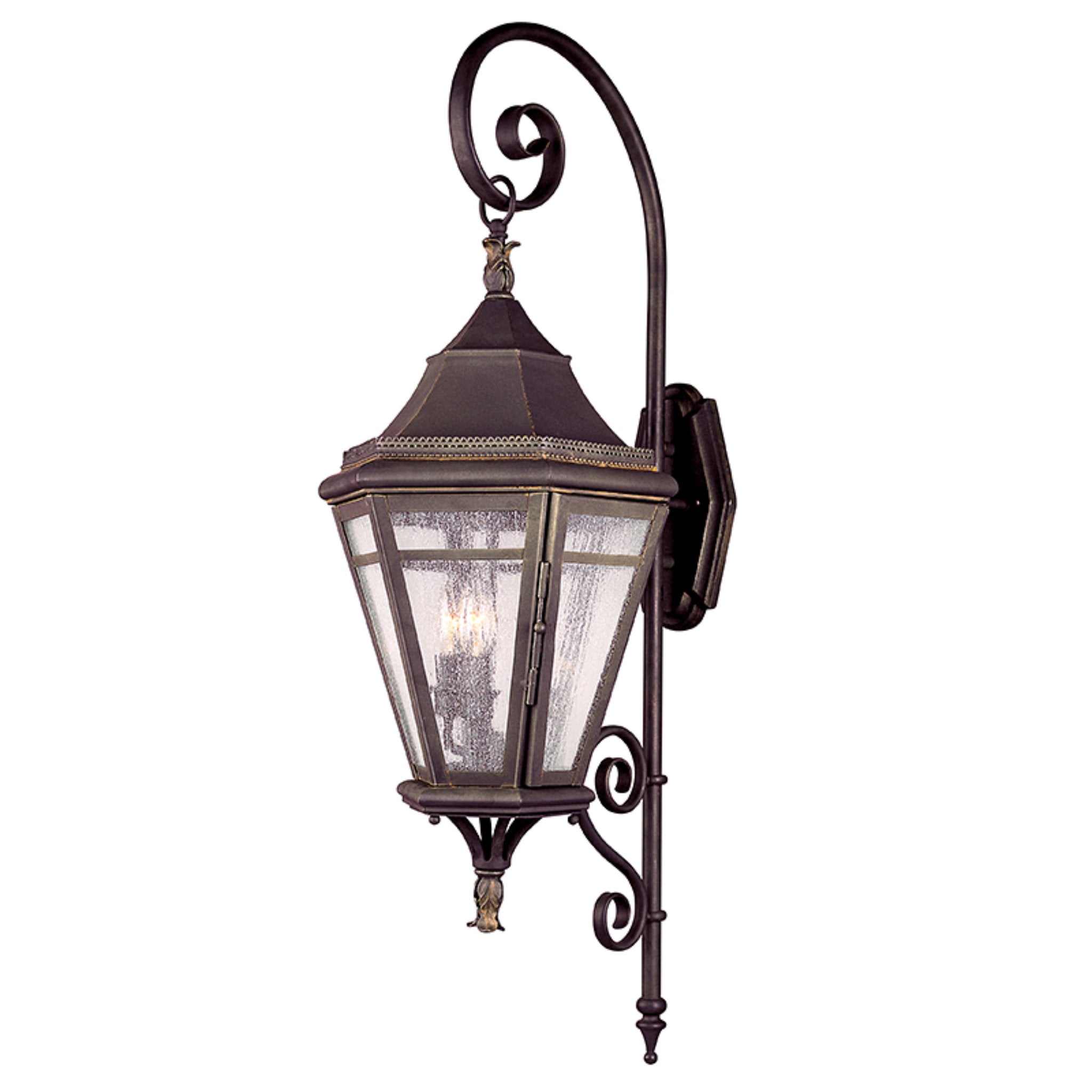 Morgan Hill 3 Light Wall Sconce in Natural Rust