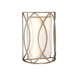 Sausalito 2 Light Wall Sconce in Silver Gold
