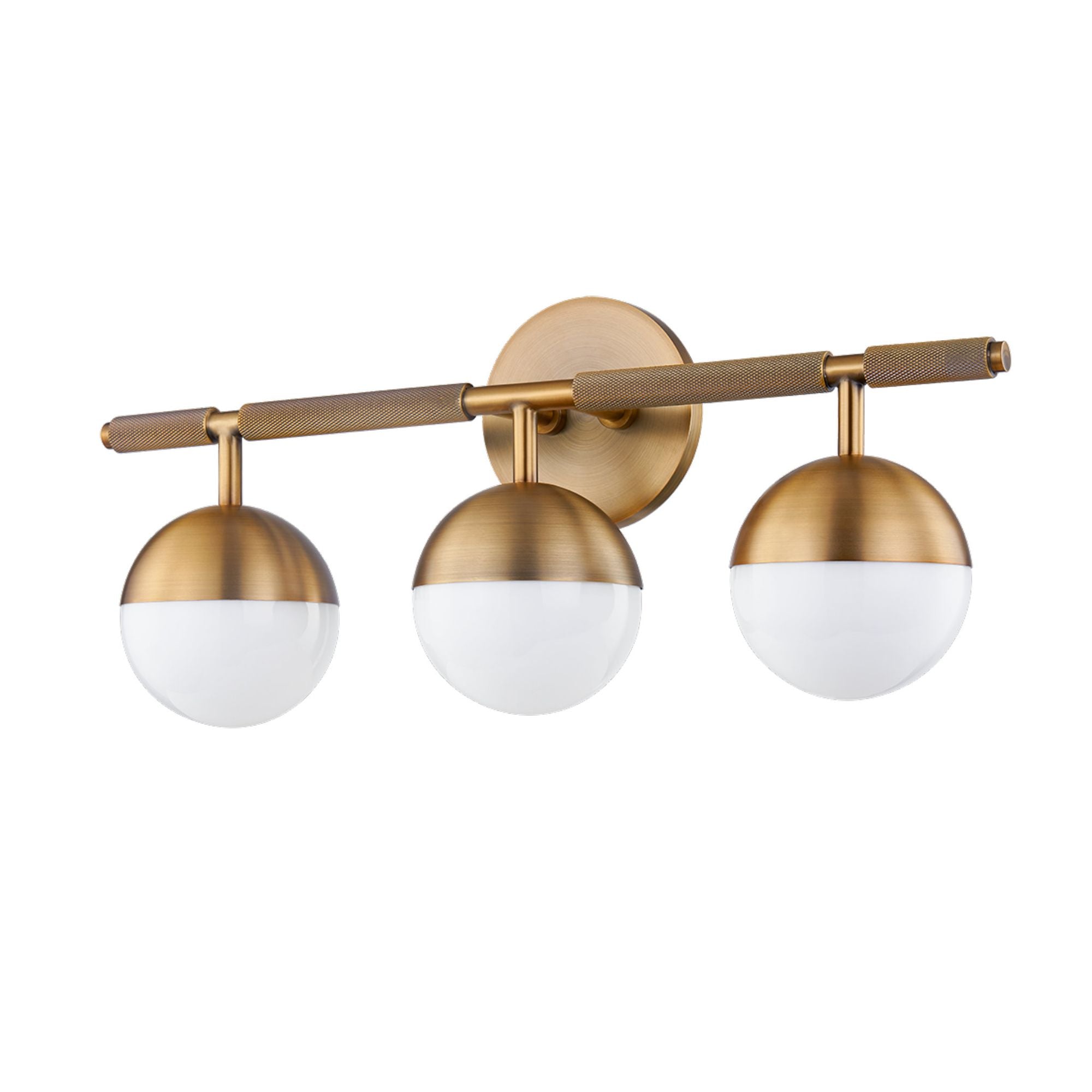 Enson Bath And Vanity 3-Light LED in  Patina Brass 19.25L x 19.25W x 8.25H