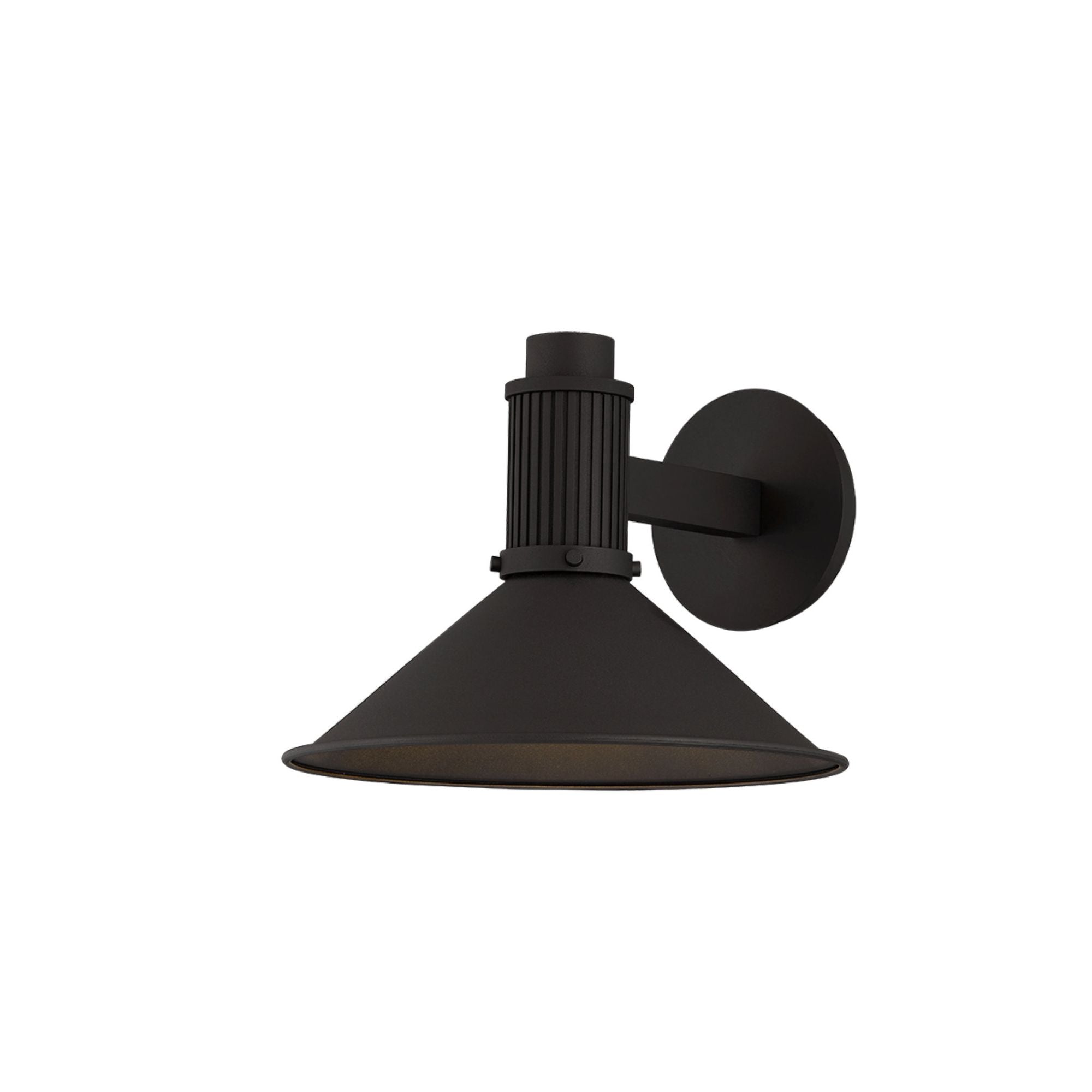 Elani 1-Light Exterior Wall Sconce in Texture Black 11.25W x 8.75H
