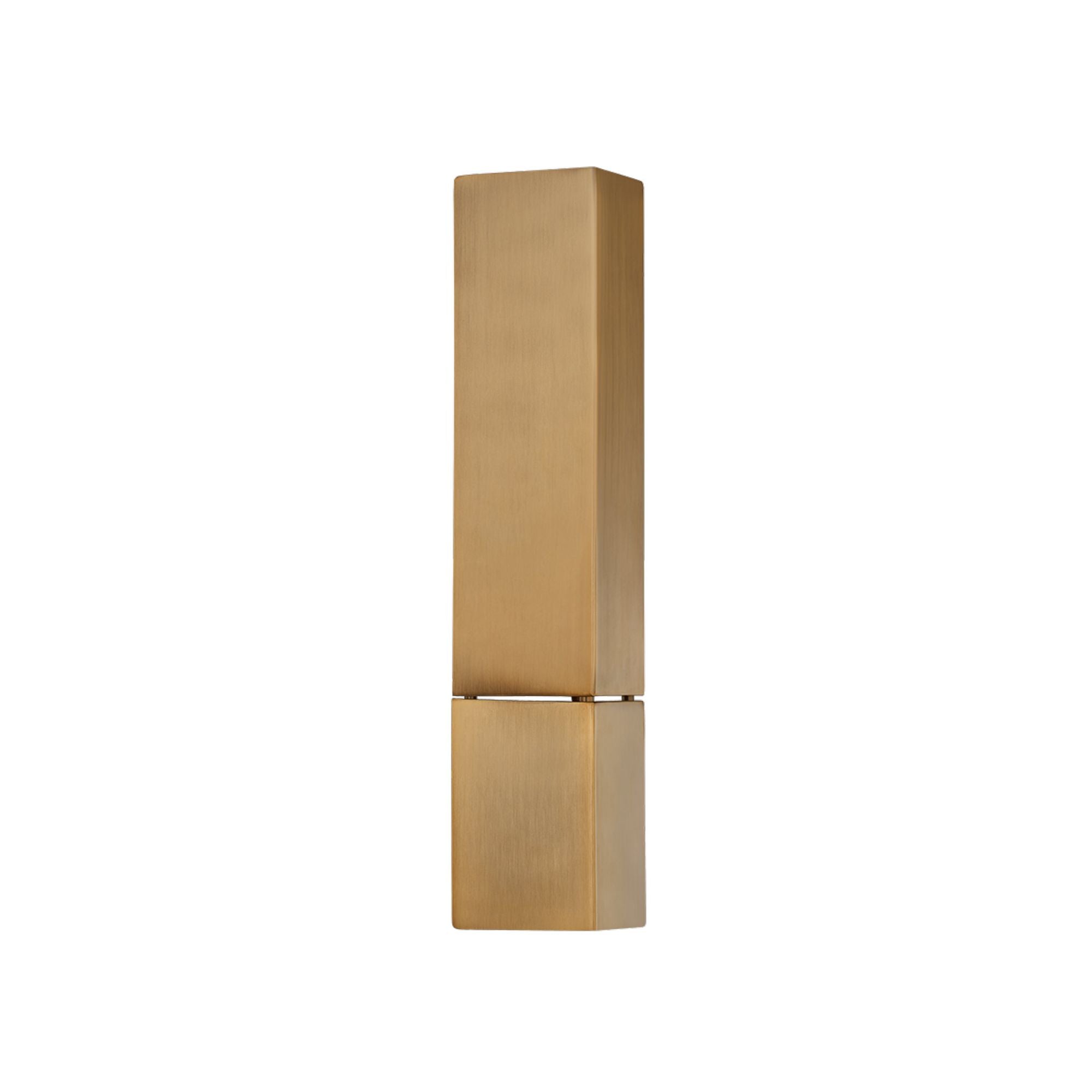 Lehi 1-Light Wall Sconce in Patina Brass 5W x 18.5H
