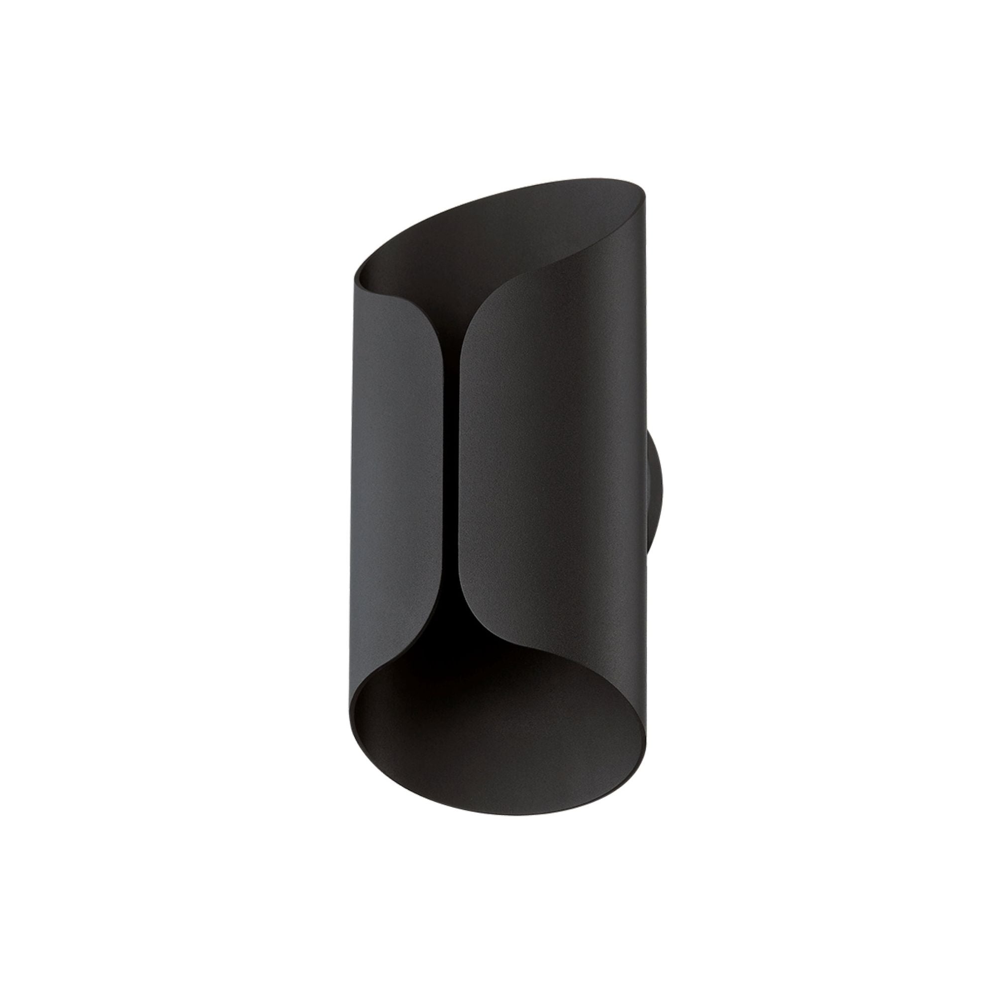 Cole 1-Light Exterior Wall Sconce in Texture Black 6.75W x 13H