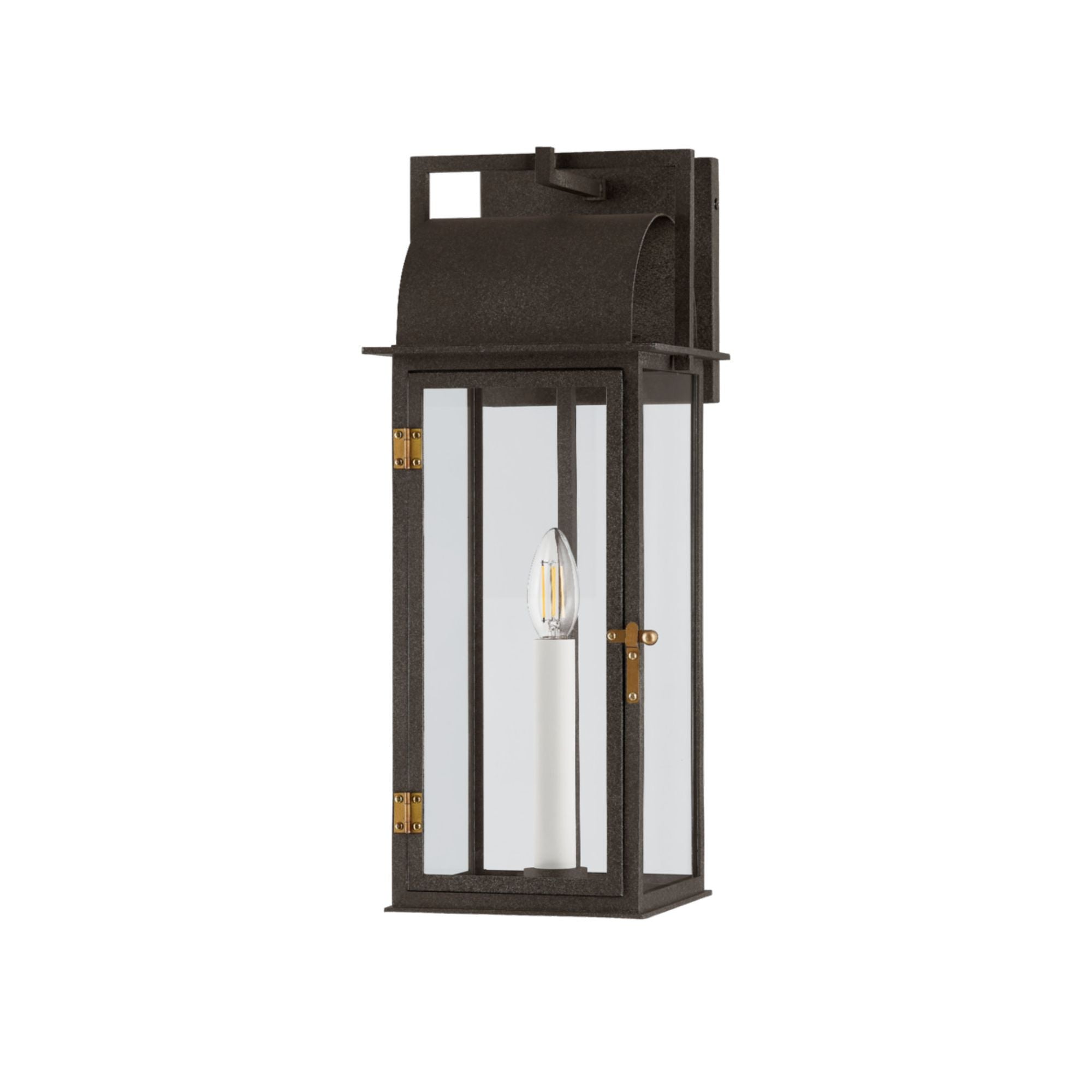 Bohen 1-Light Exterior Wall Sconce in French Iron 7.5W x 19H