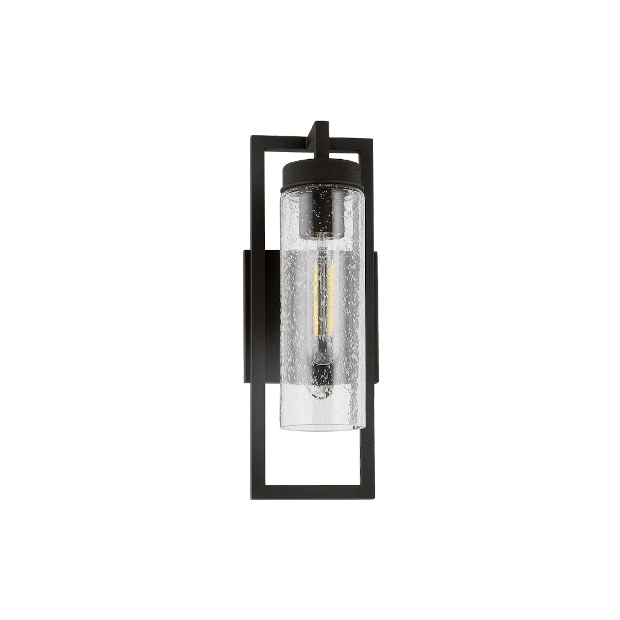 Chester 1-Light Exterior Wall Sconce in Texture Black 4.75W x 13H