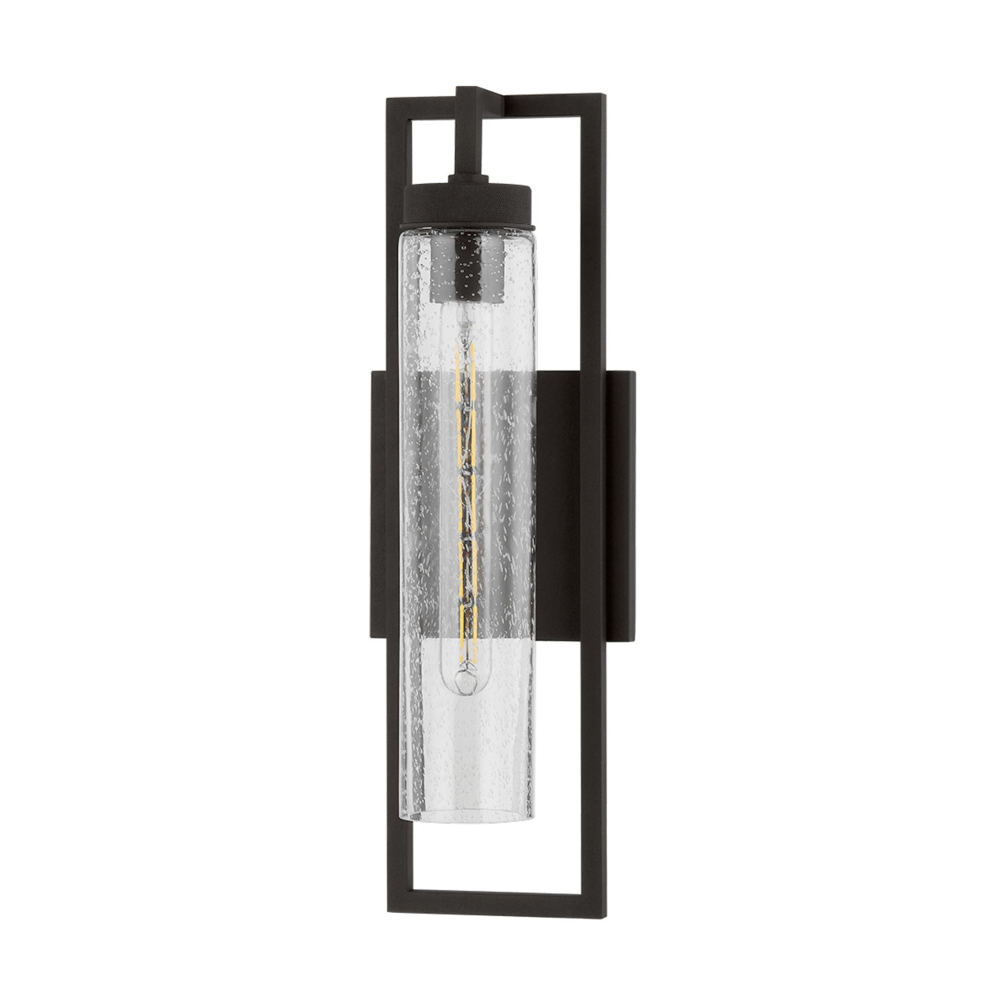 Chester Exterior Wall Sconce 1-Light Outdoor LED in  Textured Black 6L x 6W x 18H