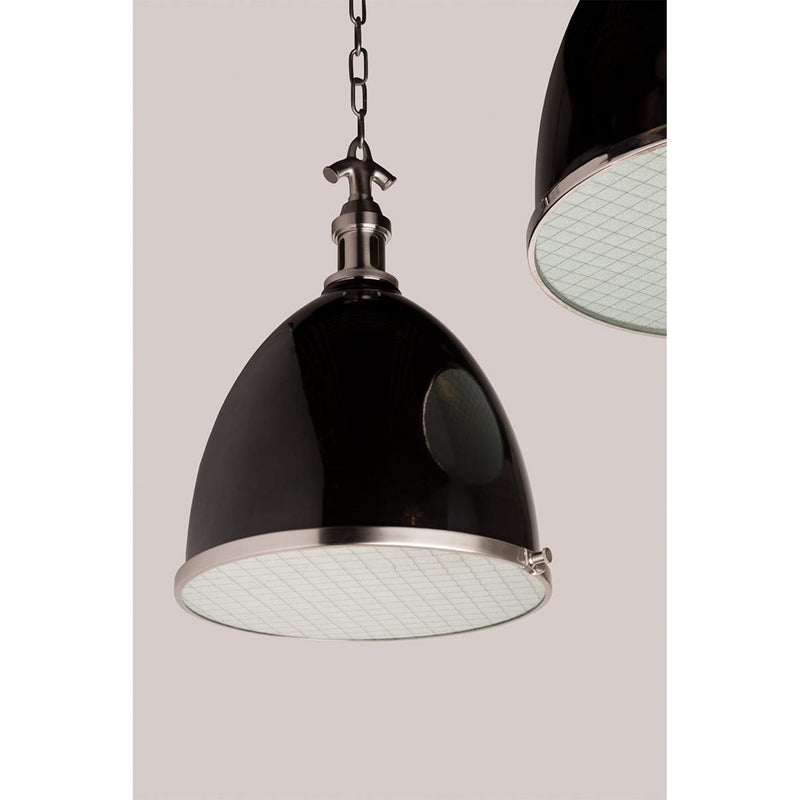 Viceroy 1 Light Pendant in White/aged Brass