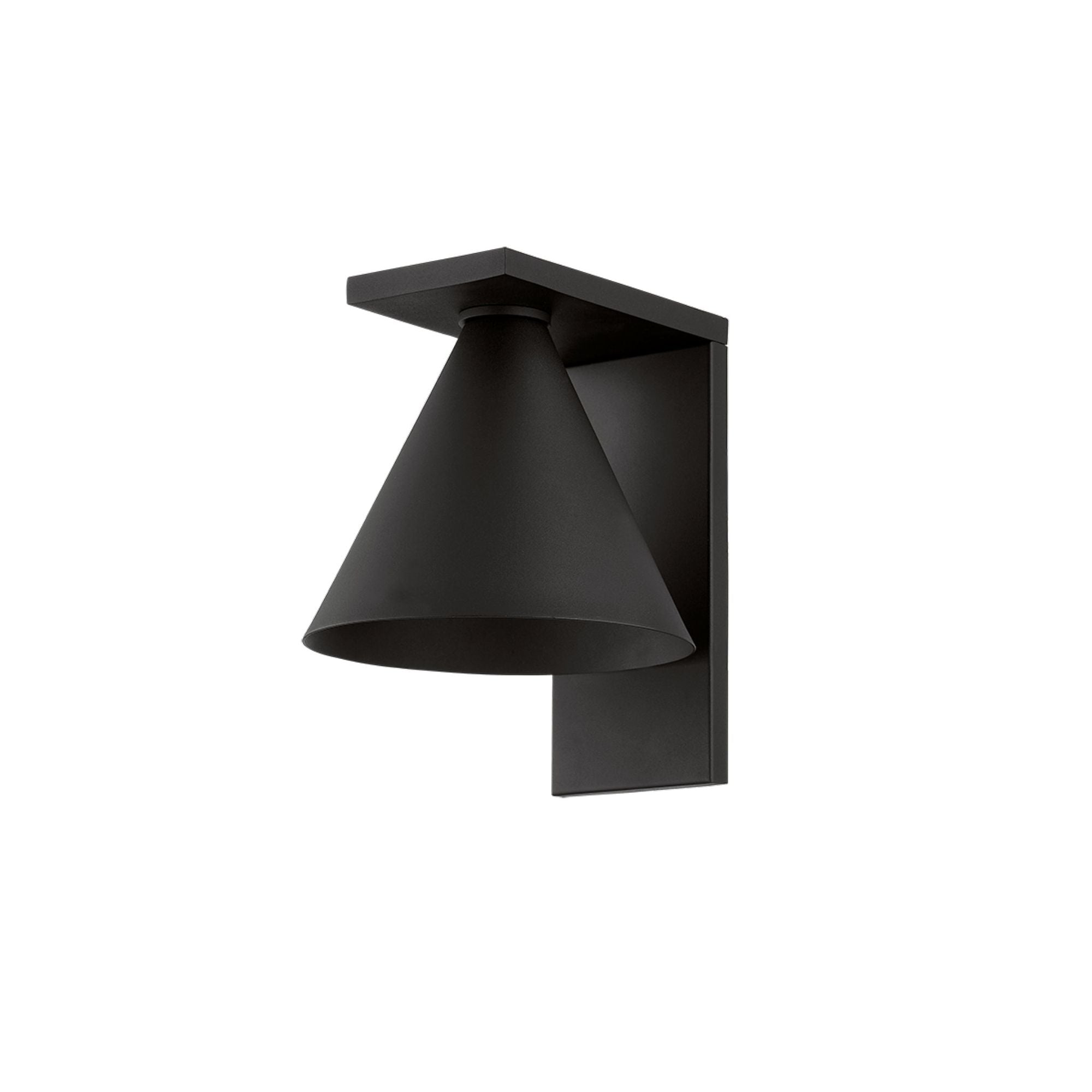 Sean 1-Light Exterior Wall Sconce in Texture Black 7W x 8.75H