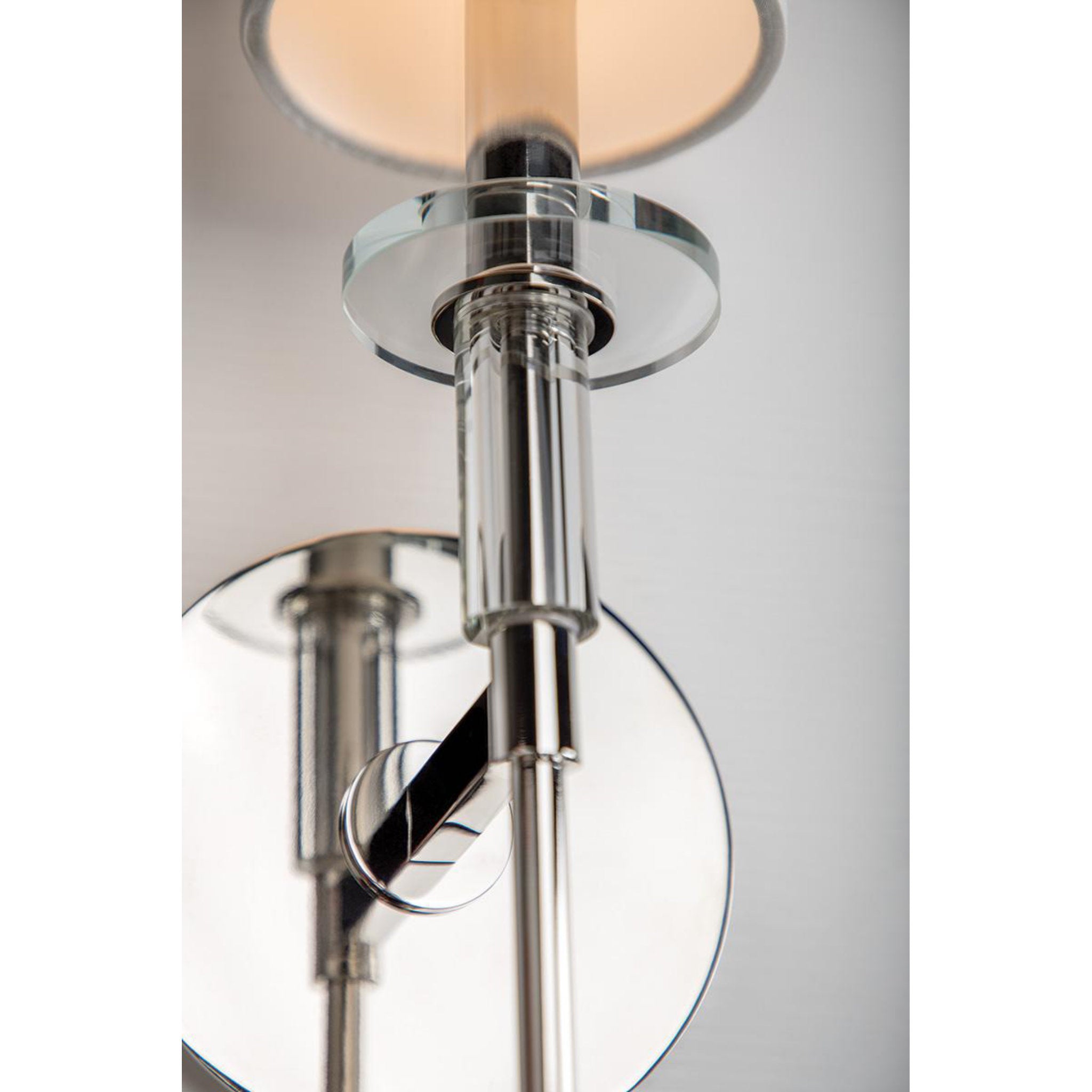 Amherst 1 Light Wall Sconce in Polished Nickel