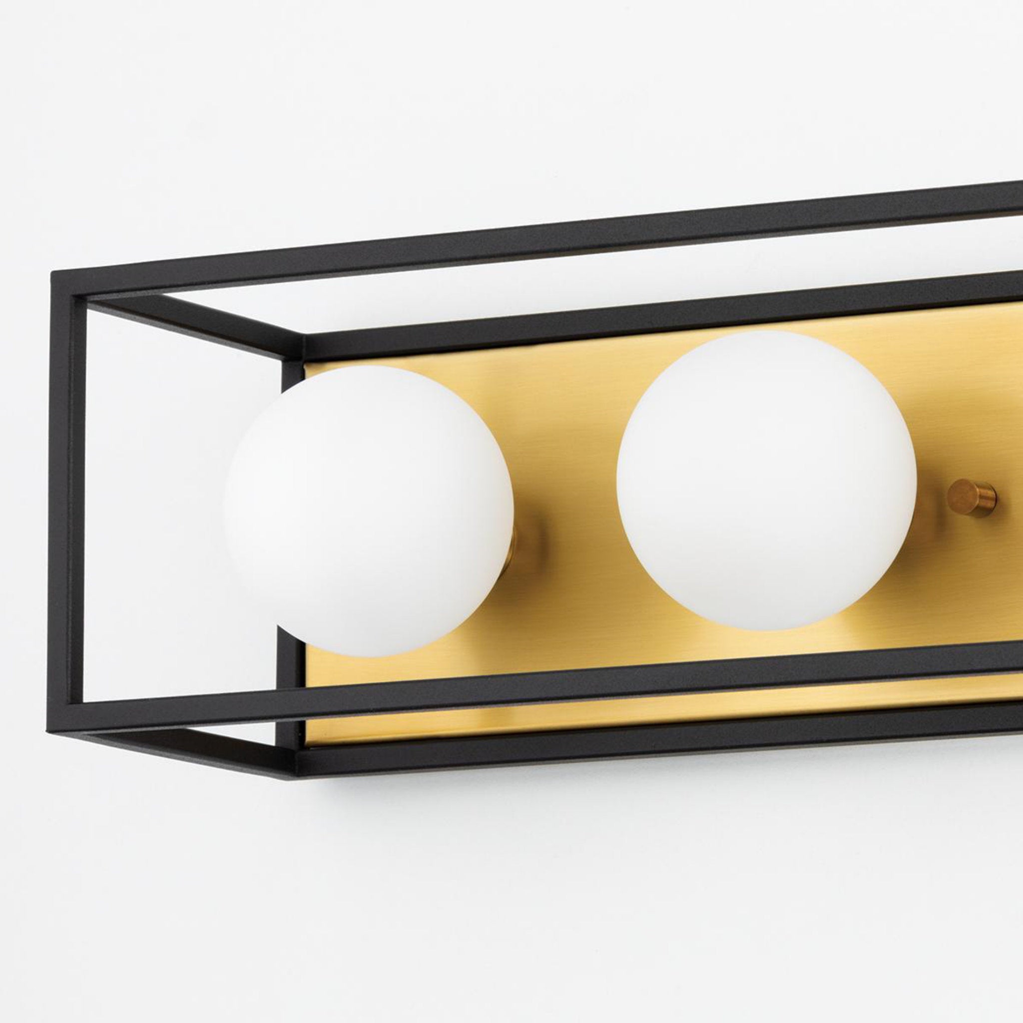 Aira 3-Light Bath and Vanity in Aged Brass/Black