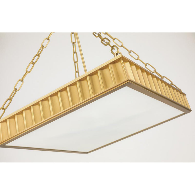 Middlebury 5 Light Pendant in Aged Brass