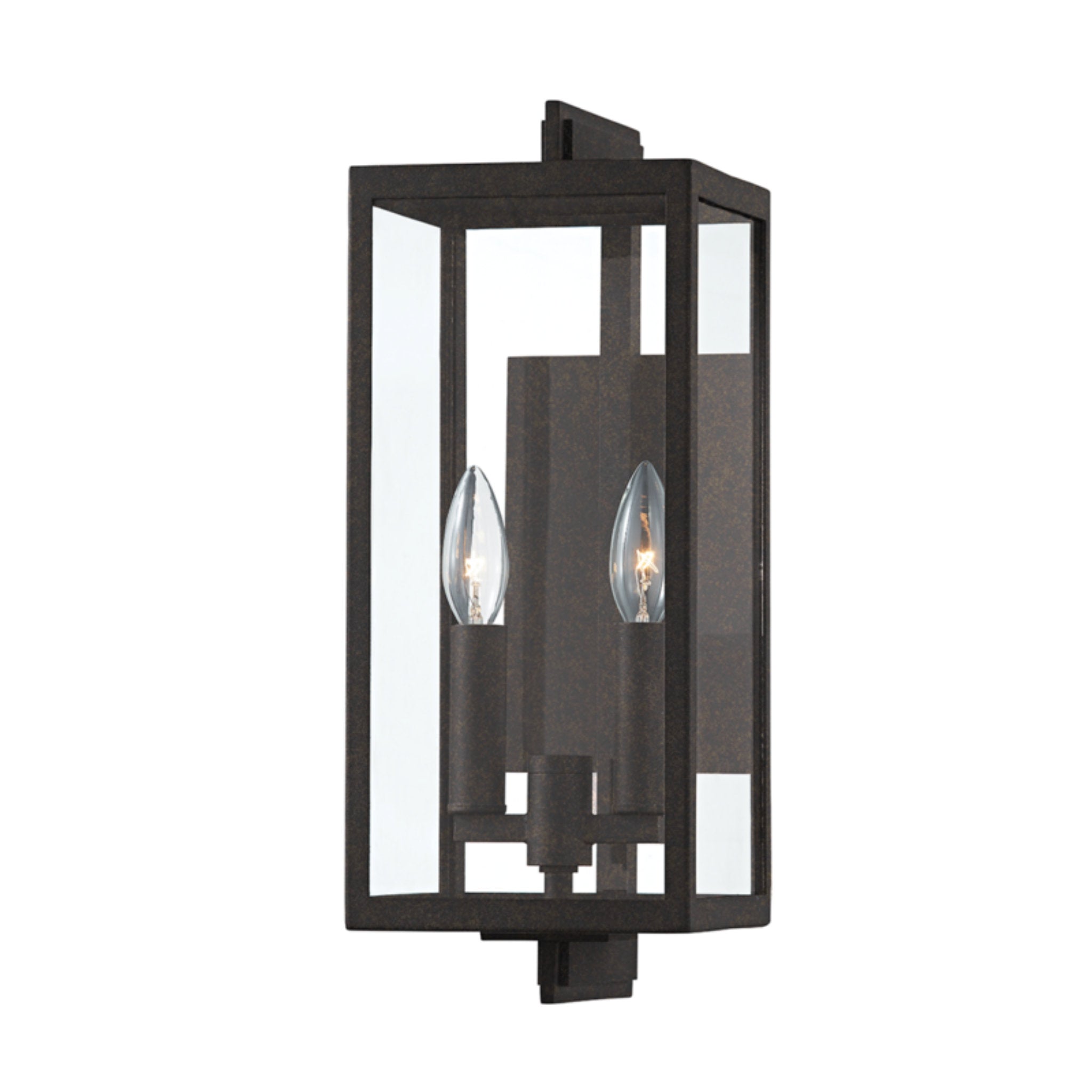 Nico Wall Sconce 2-Light Outdoor LED in  French Iron 6.25L x 6.25W x 16H