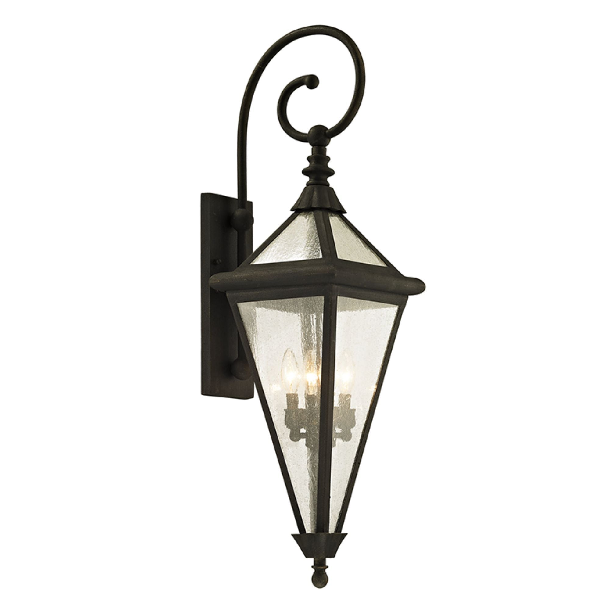Geneva Wall Sconce 4-Light Outdoor LED in  Vintage Bronze 10L x 10W x 36.5H