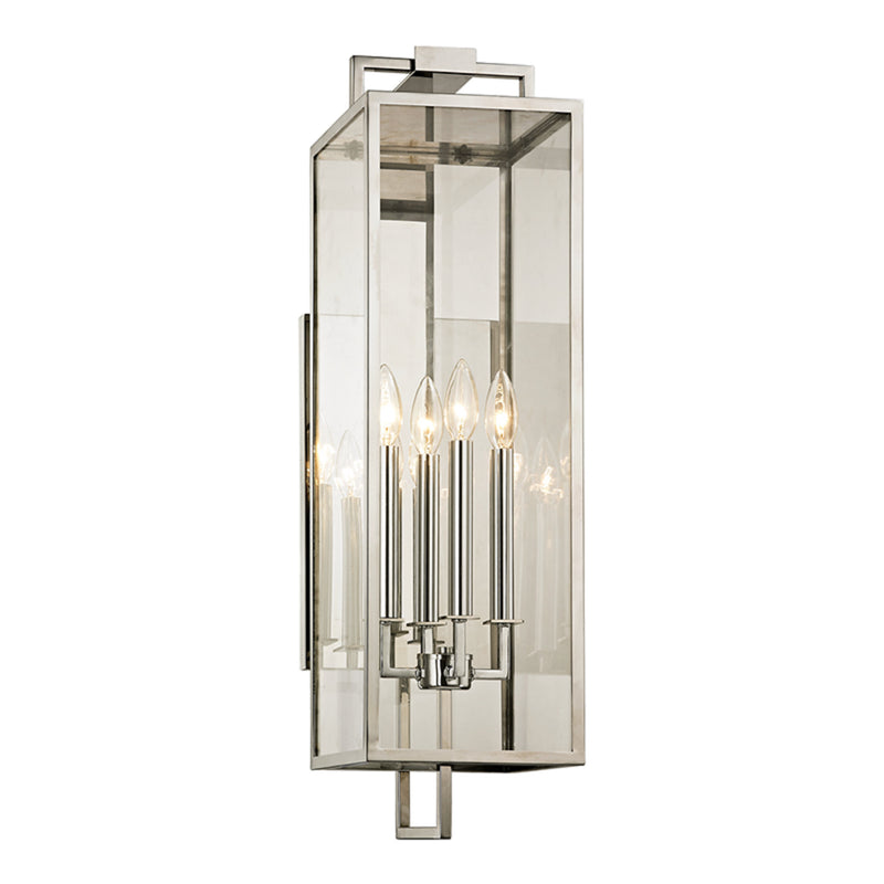 Beckham 4 Light Wall Sconce in Polished Stainless