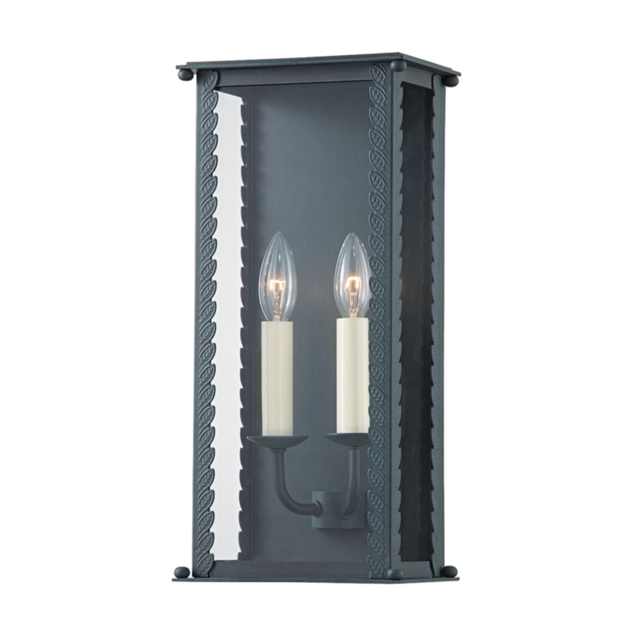 Zuma Wall Sconce 2-Light Outdoor LED in  Verdigris 7.75L x 7.75W x 16.5H