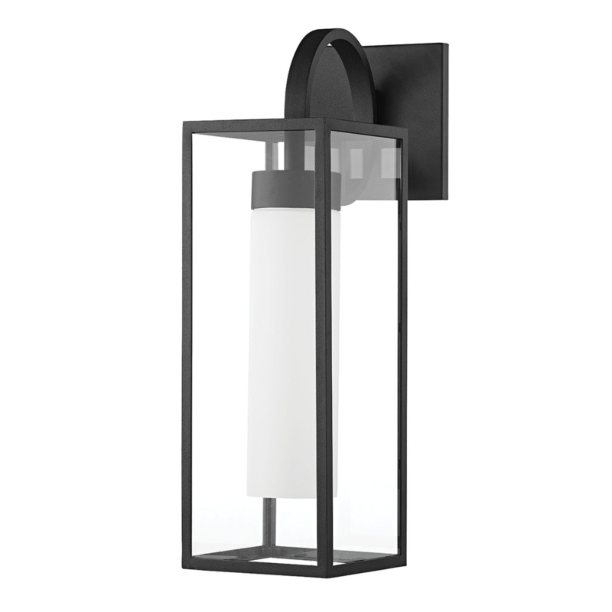 Pax Wall Sconce 1-Light Outdoor LED in  Textured Black 7L x 7W x 23H