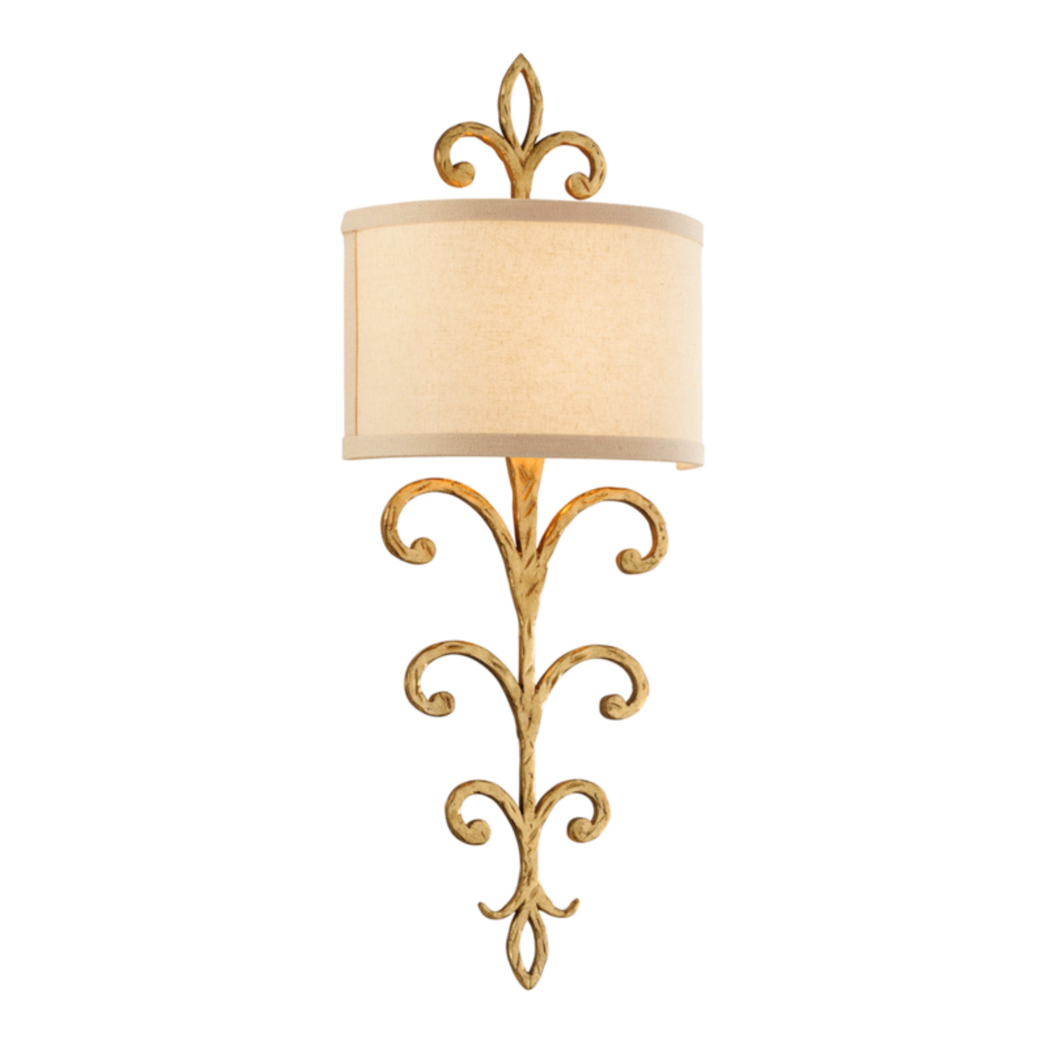 Crawford 2 Light Wall Sconce in Crawford Gold