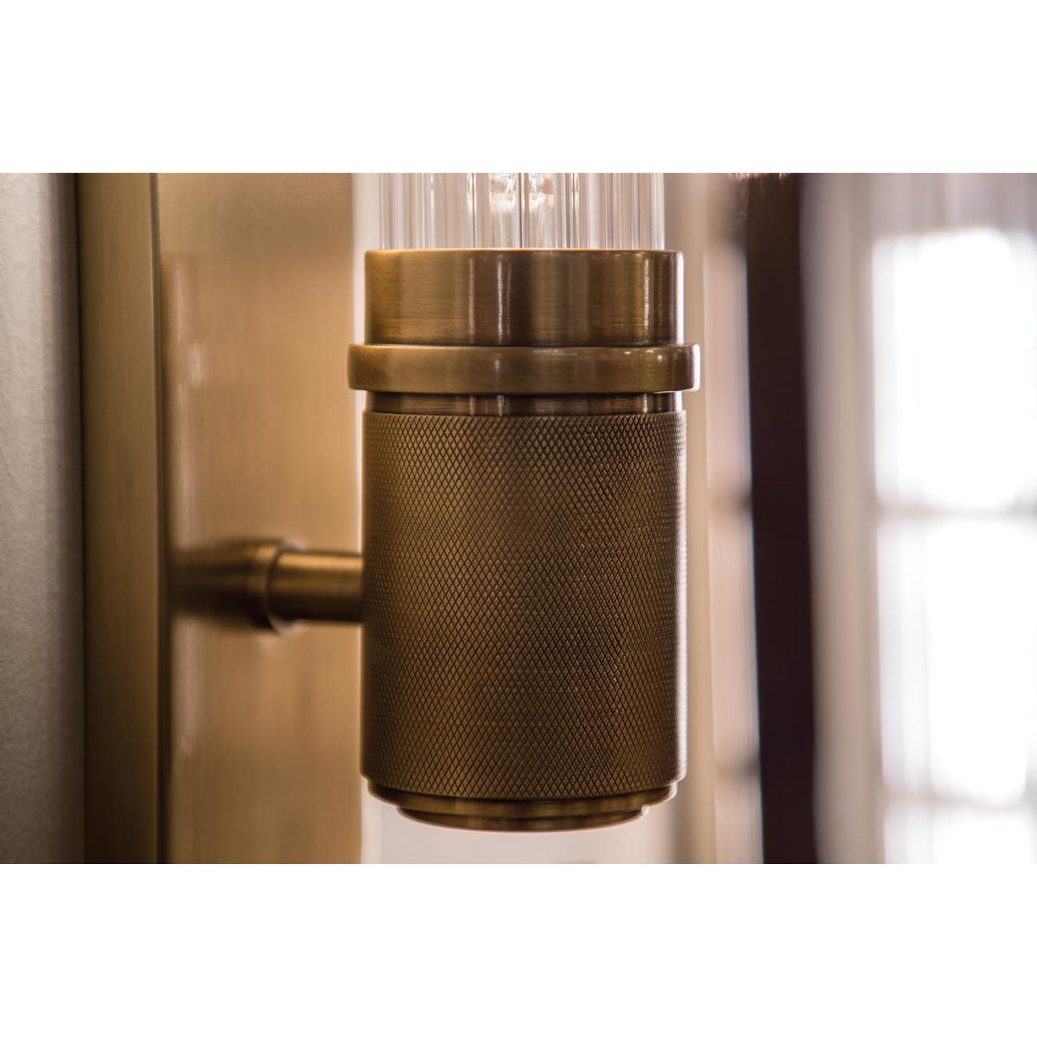 Shaw 1 Light Wall Sconce in Aged Brass