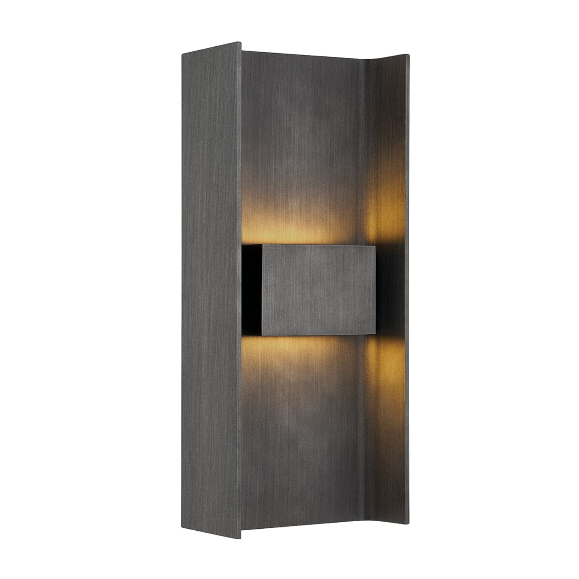 Scotsman Wall Sconce 2-Light Outdoor LED in  Graphite 7.5L x 7.5W x 17.5H