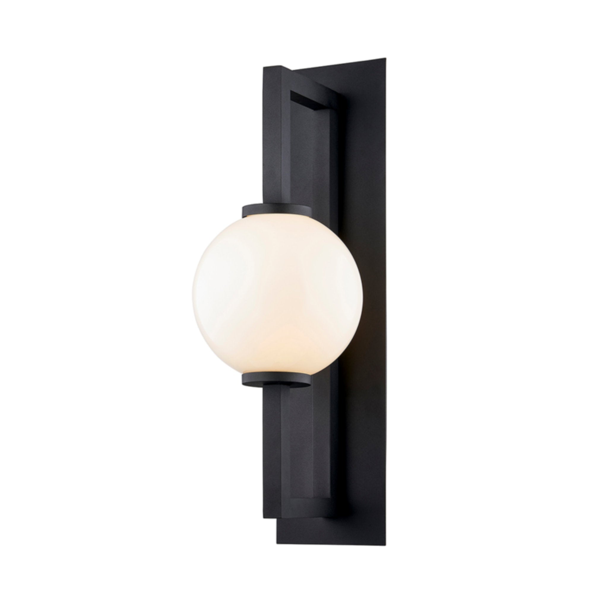 Darwin Wall Sconce 1-Light Outdoor LED in  Textured Black 8L x 8W x 24H