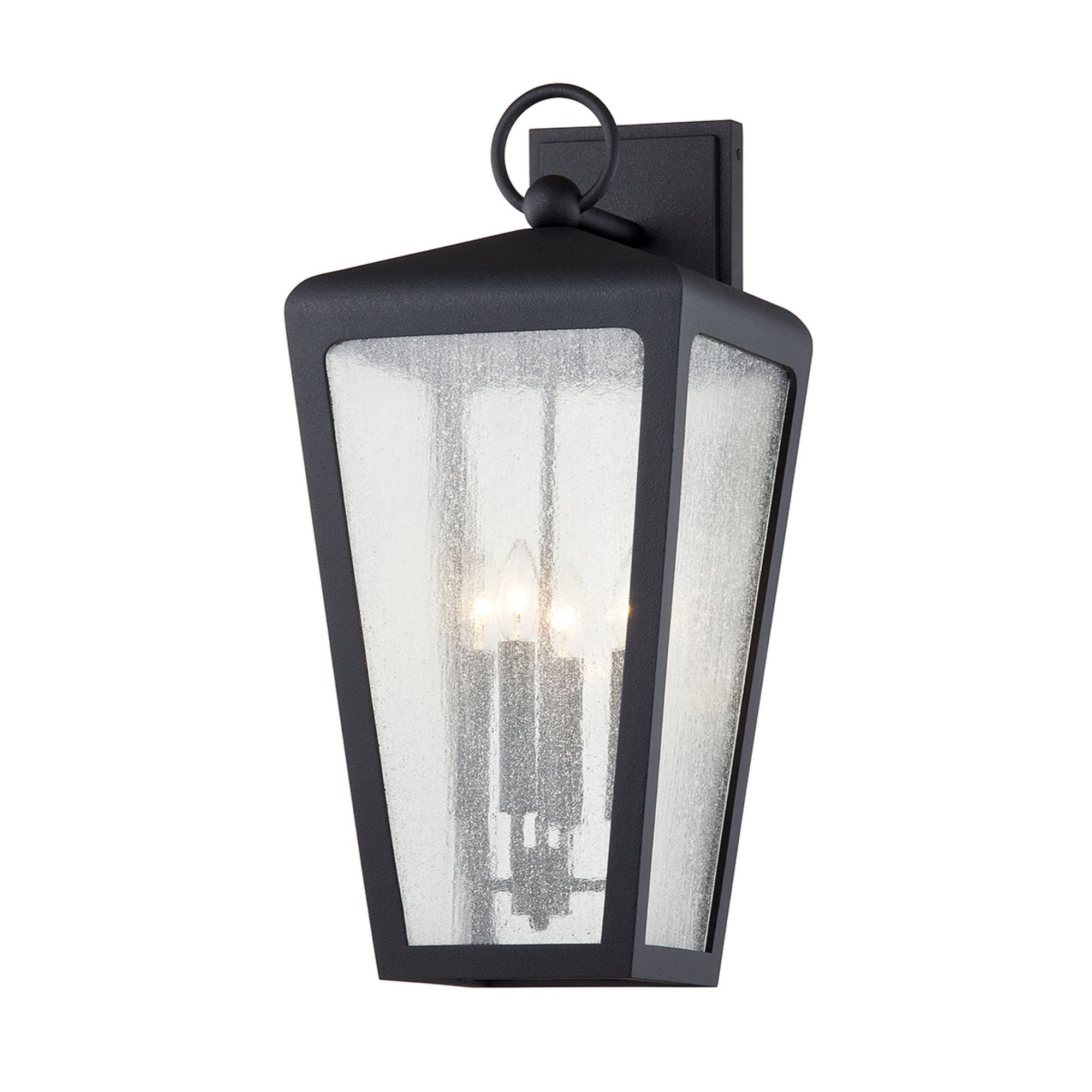 Mariden Wall Sconce 4-Light Outdoor LED in  Textured Iron 11.5L x 11.5W x 25.5H