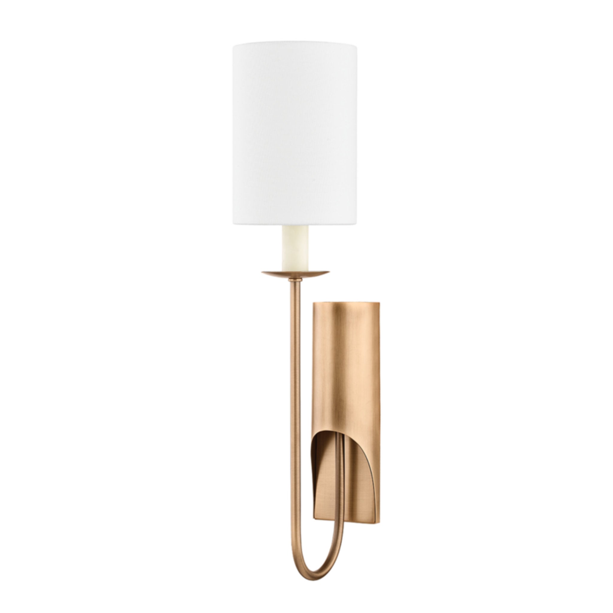 Michas 1 Light Wall Sconce in Patina Brass