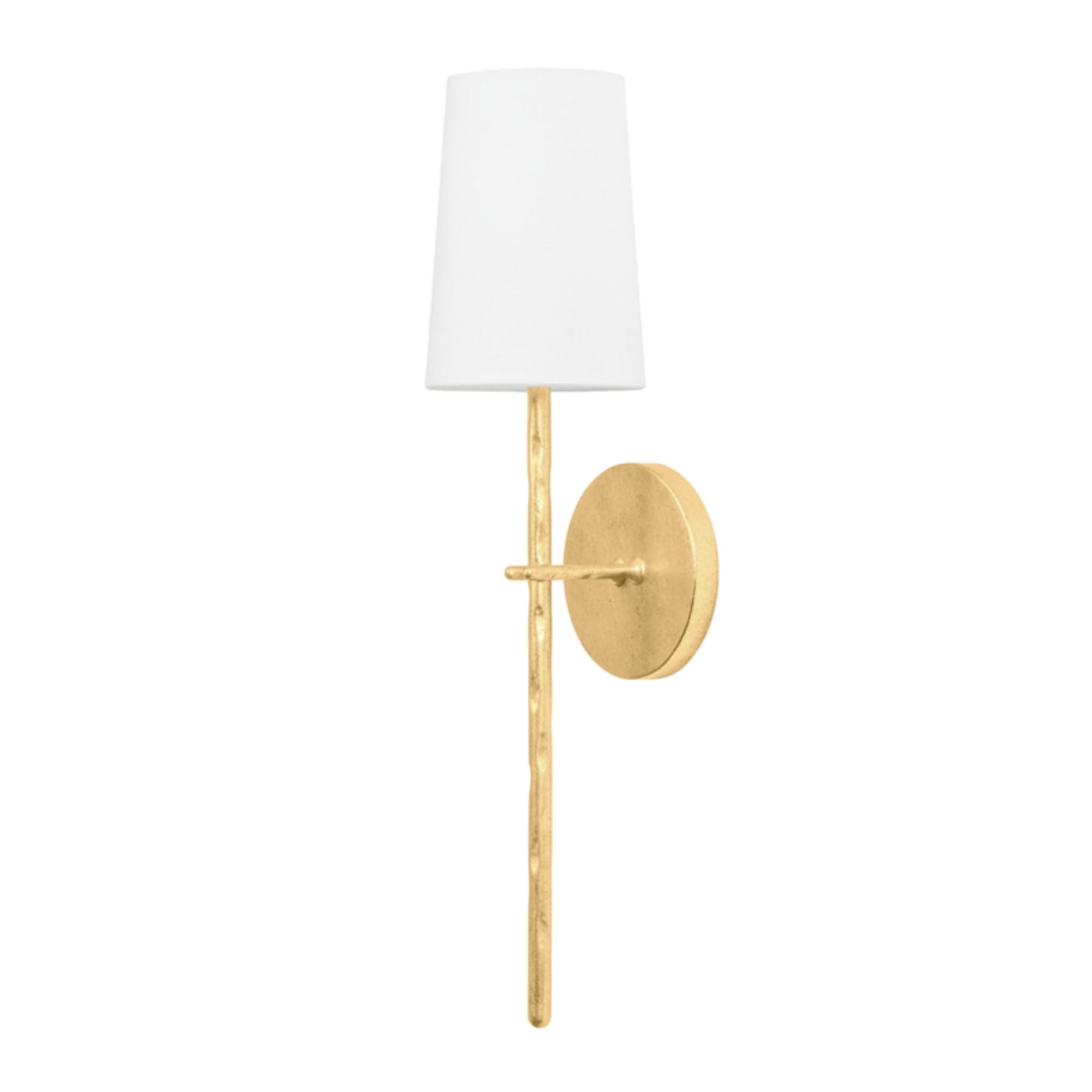 River 1-Light Wall Sconce in Vintage Gold Leaf 4.75W x 20.5H