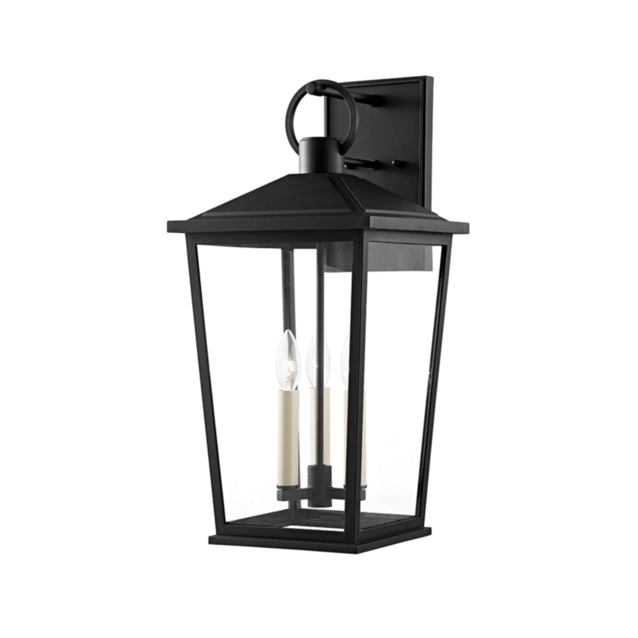 Soren Wall Sconce 3-Light Outdoor LED in  Textured Black 11L x 11W x 23H