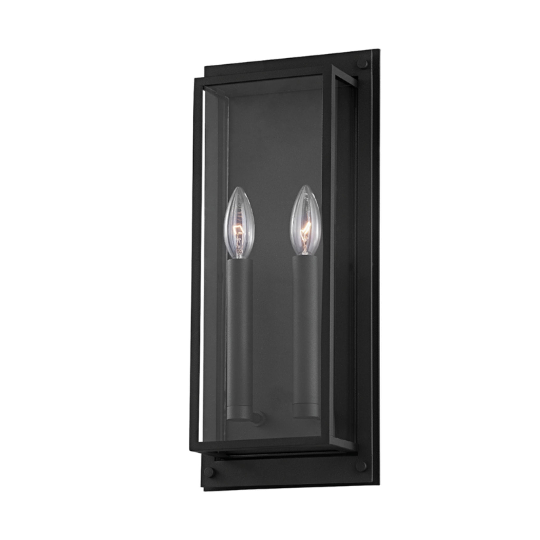 Winslow Wall Sconce 2-Light Outdoor LED in  Textured Black 7.5L x 7.5W x 17.5H