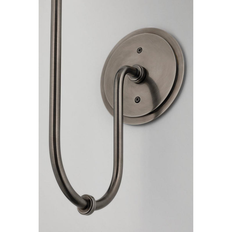 Jericho 1 Light Wall Sconce in Polished Nickel