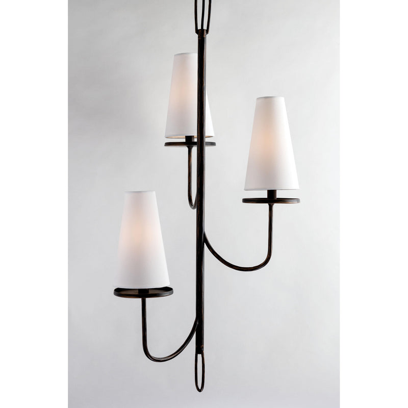 Marcel 4 Light Linear in Gesso White