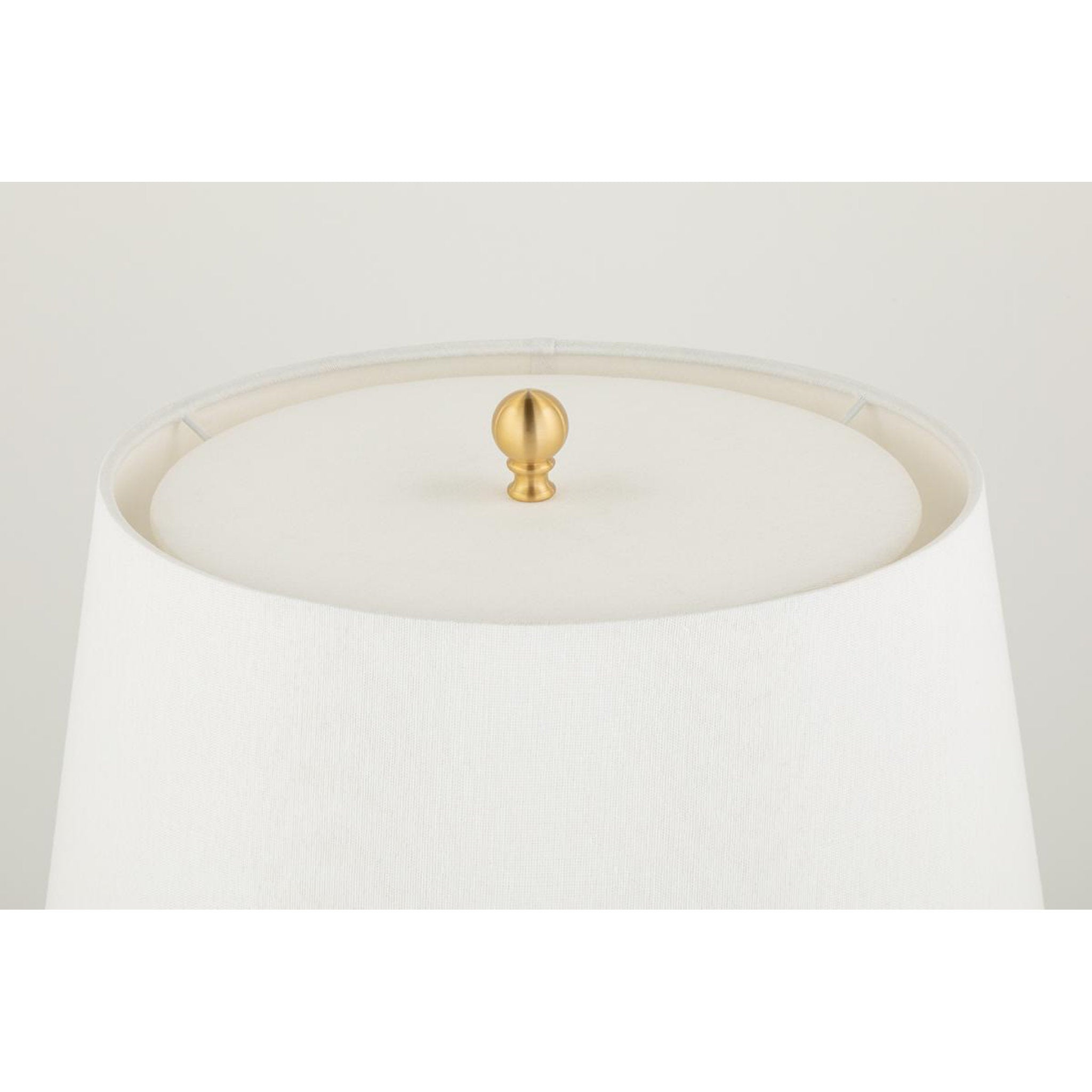 Laurel 1 Light Table Lamp in Aged Brass/stripe Combo