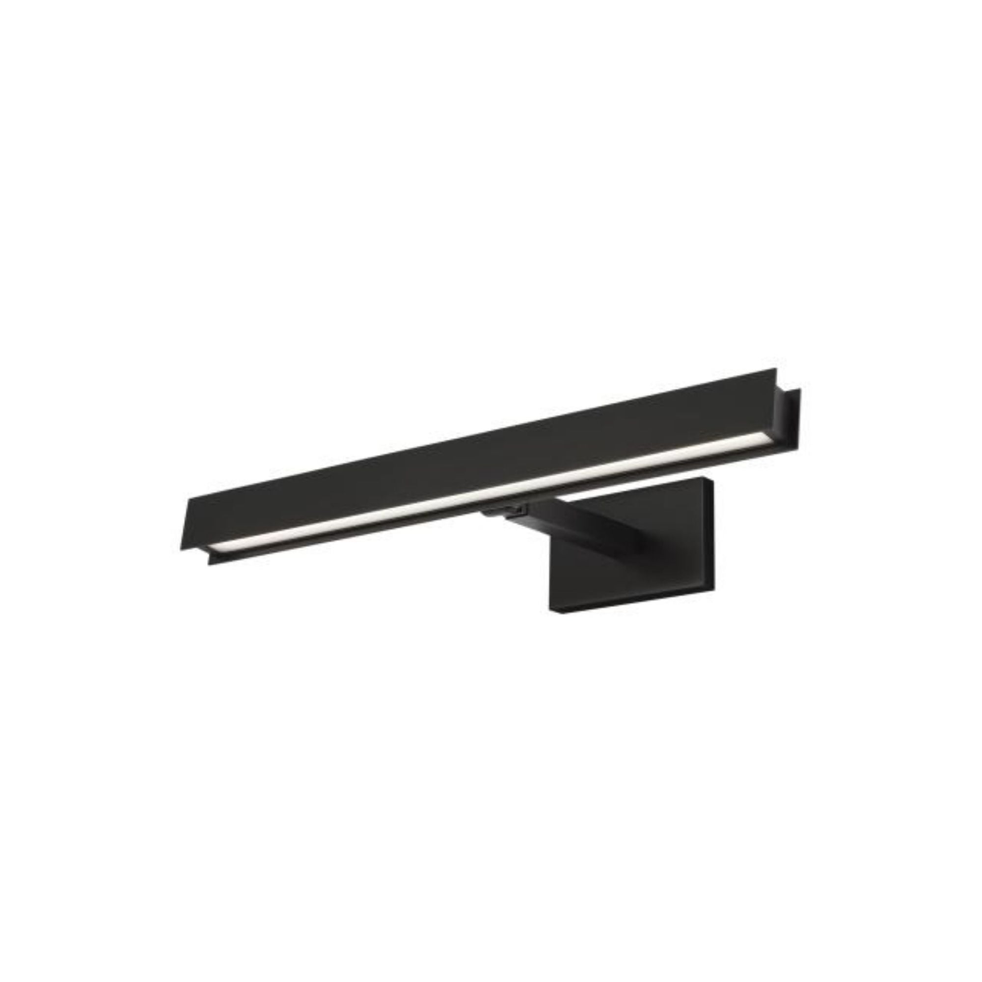 Bau 18 Picture Light Wall Collection 1-Light 3000K Nightshade Black by Sean Lavin