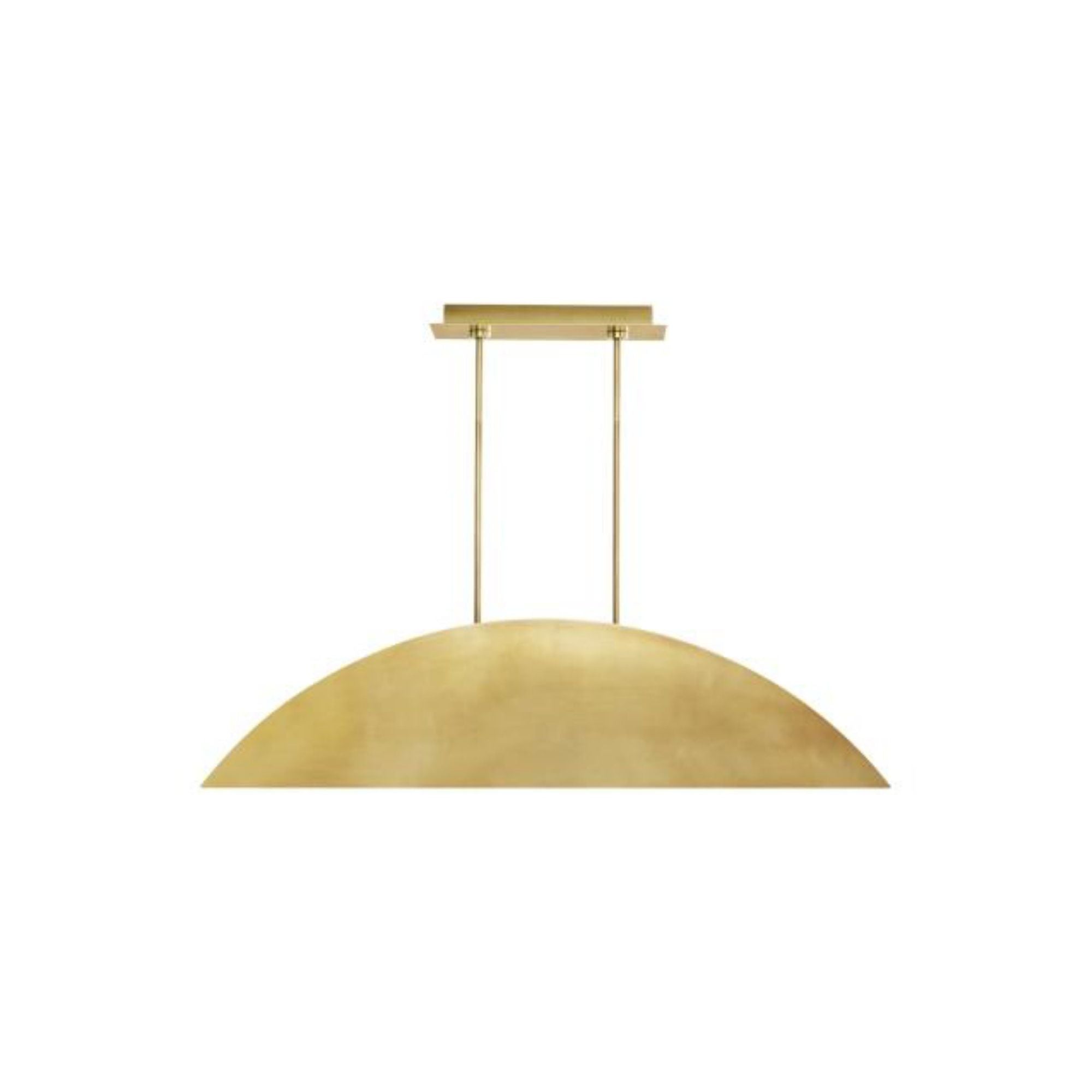 Bau 50 Linear Suspension Linear Suspension 1-Light LED 3000K Natural Brass by Sean Lavin