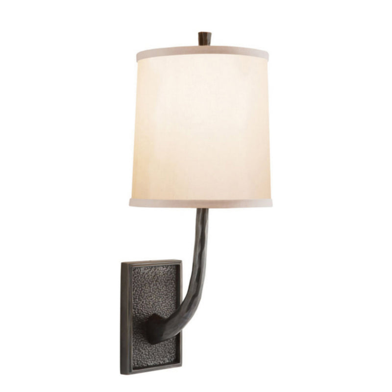 Barbara Barry Lyric Branch Sconce in Bronze with Silk Shade