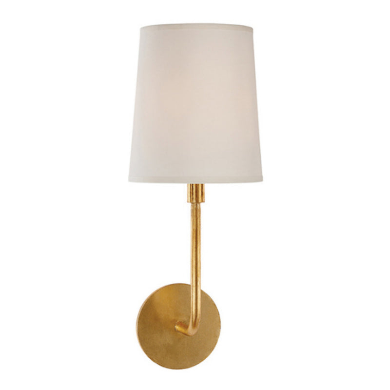 Barbara Barry Go Lightly Sconce in Gilded with Silk Shade