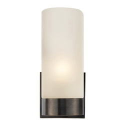 Barbara Barry Urbane Sconce in Bronze with Frosted Glass