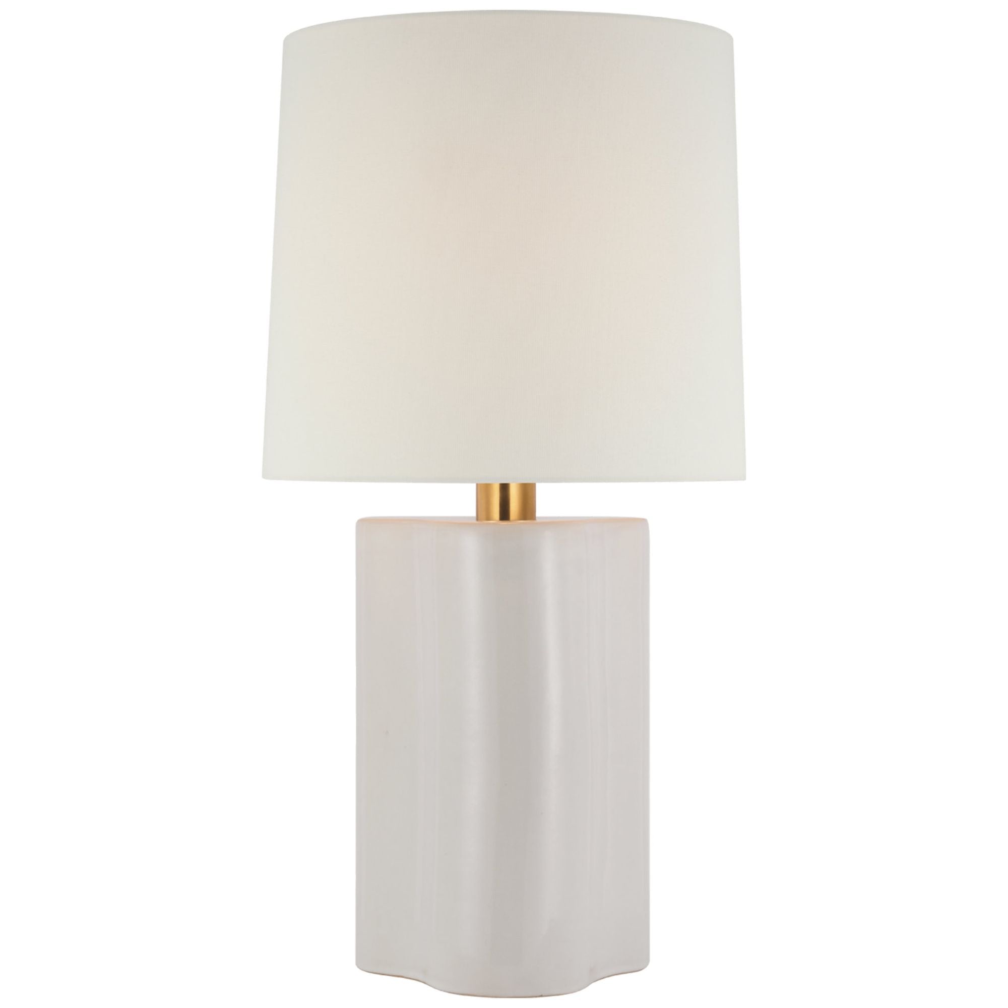 Barbara Barry Lakepoint Large Table Lamp in Ivory with Linen Shade