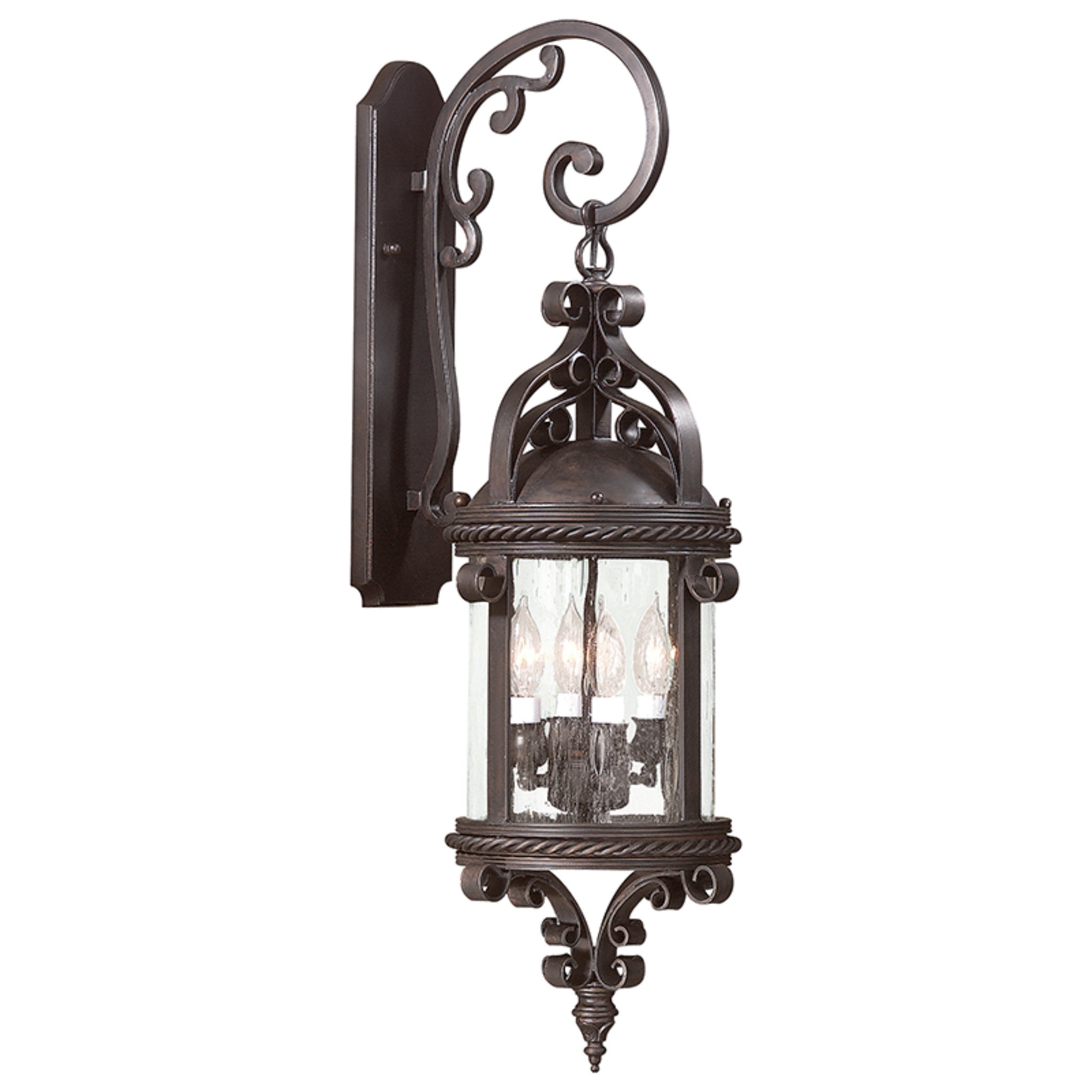 Pamplona 4 Light Wall Sconce in Soft Off Black