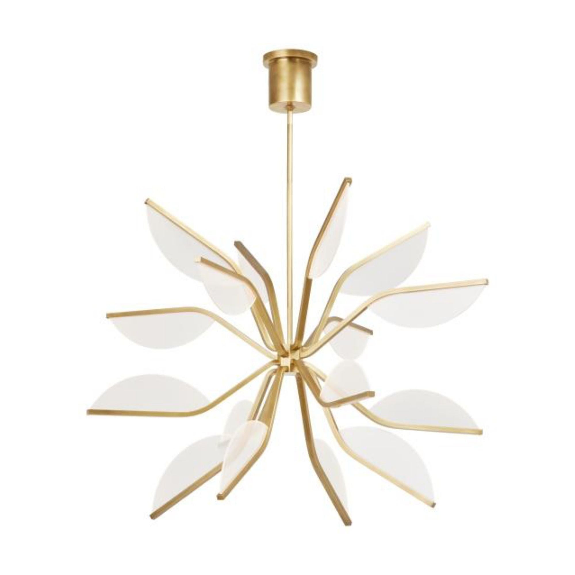 Belterra 38 Globe Chandelier Chandeliers 1-Light LED 3000K Natural Brass by Sean Lavin