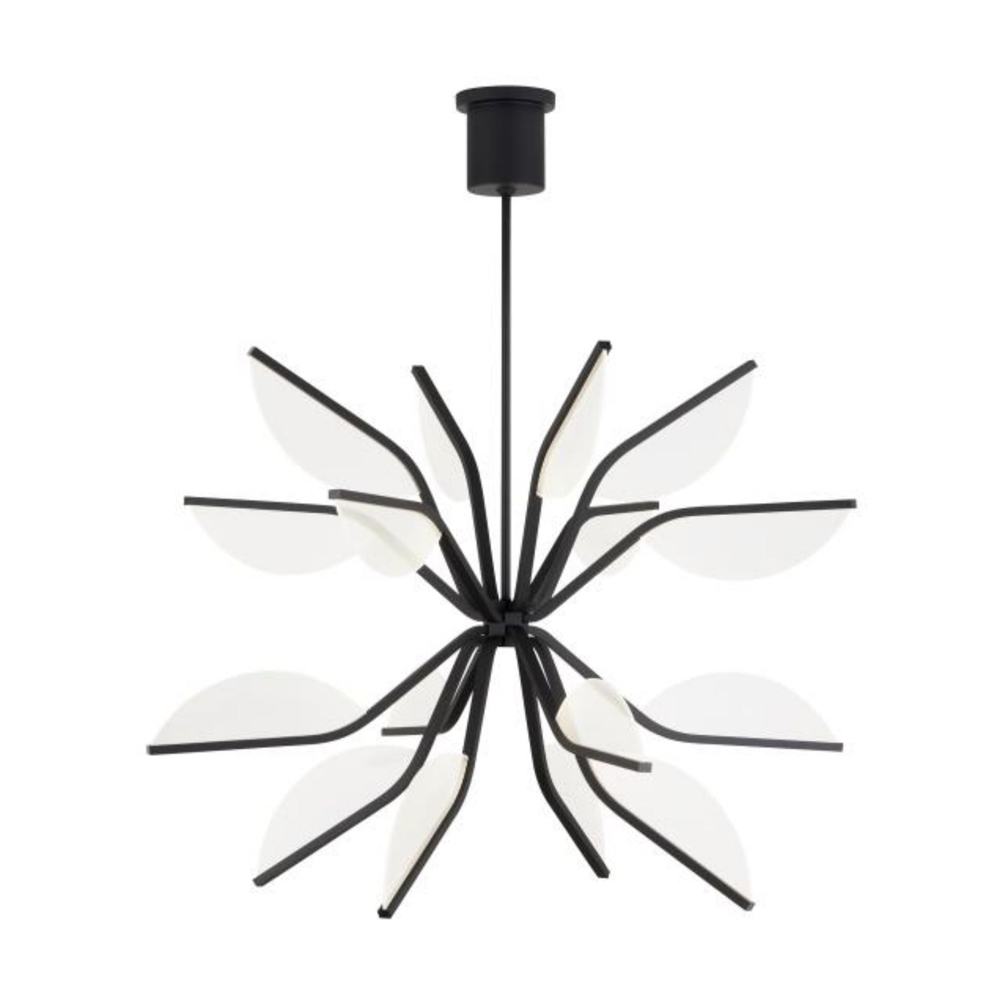 Belterra 38 Globe Chandelier Chandeliers 1-Light LED 3000K Matte Black by Sean Lavin