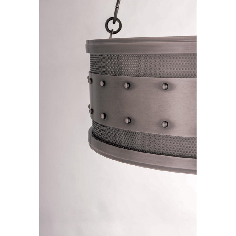 Gaines 3 Light Pendant in Aged Brass