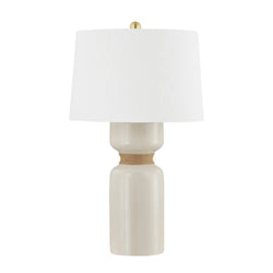 Mindy 1 Light Table Lamp in Aged Brass by Becki Owens