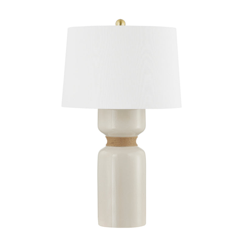 Mindy 1 Light Table Lamp in Aged Brass by Becki Owens