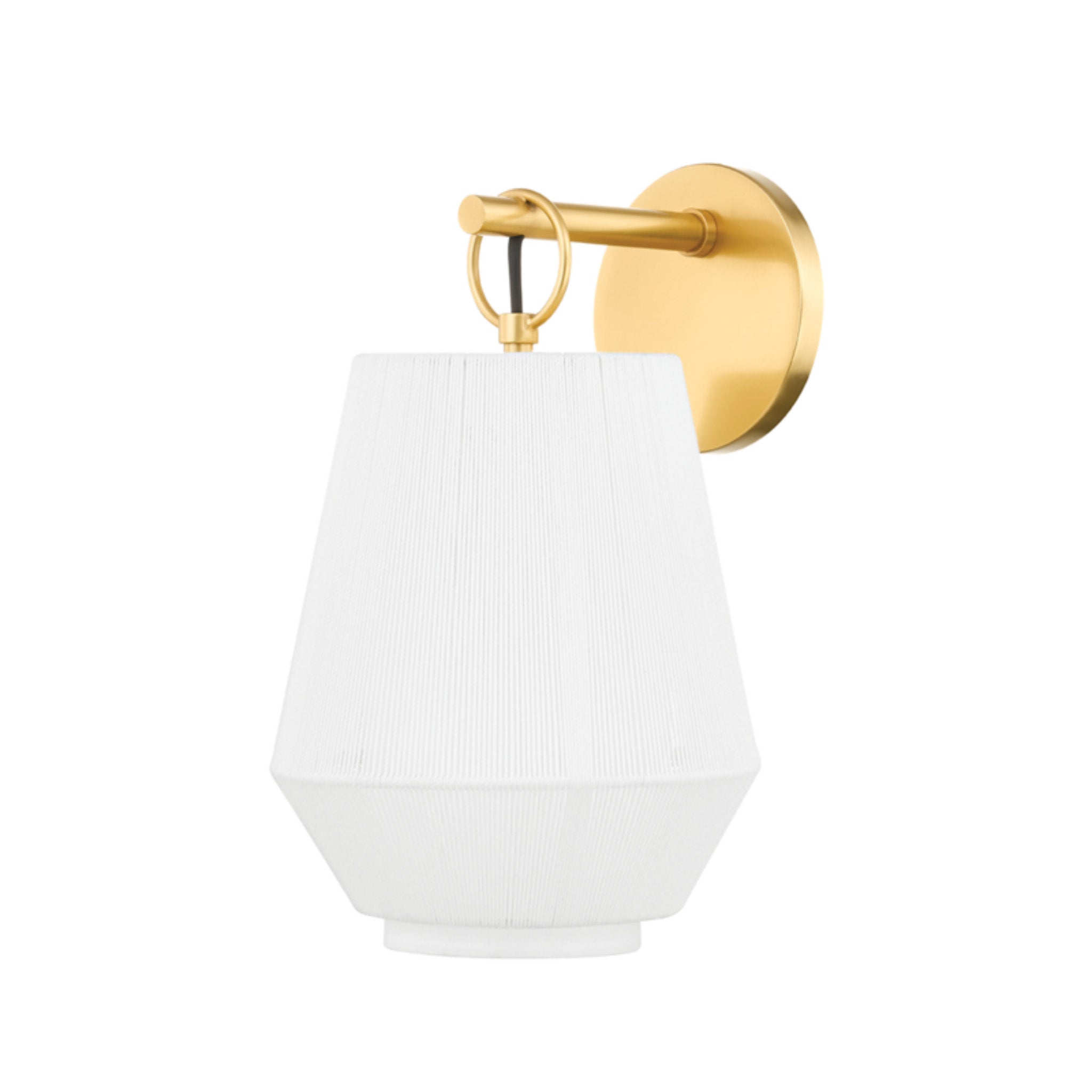 Debi 1-Light Wall Sconce in  Aged Brass by  Becki Owens 7.5L x 7.5W x 12.75H