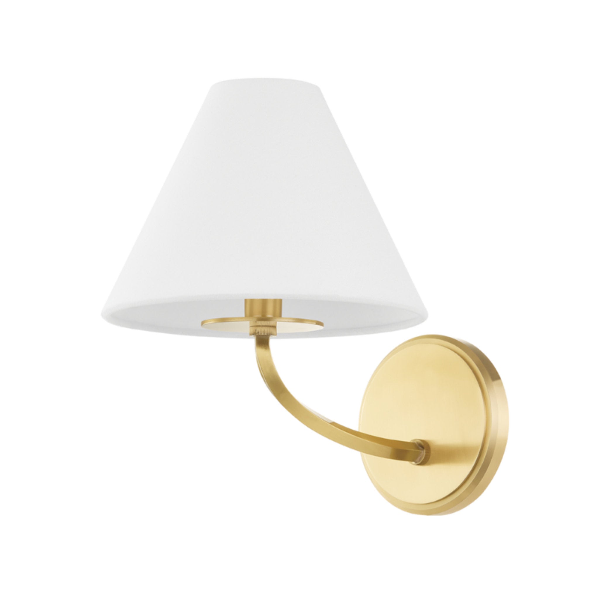 Stacey 1-Light Wall Sconce in  Aged Brass by  Becki Owens 8.25L x 8.25W x 10.75H