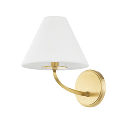 Stacey 1 Light Wall Sconce in Aged Brass by Becki Owens