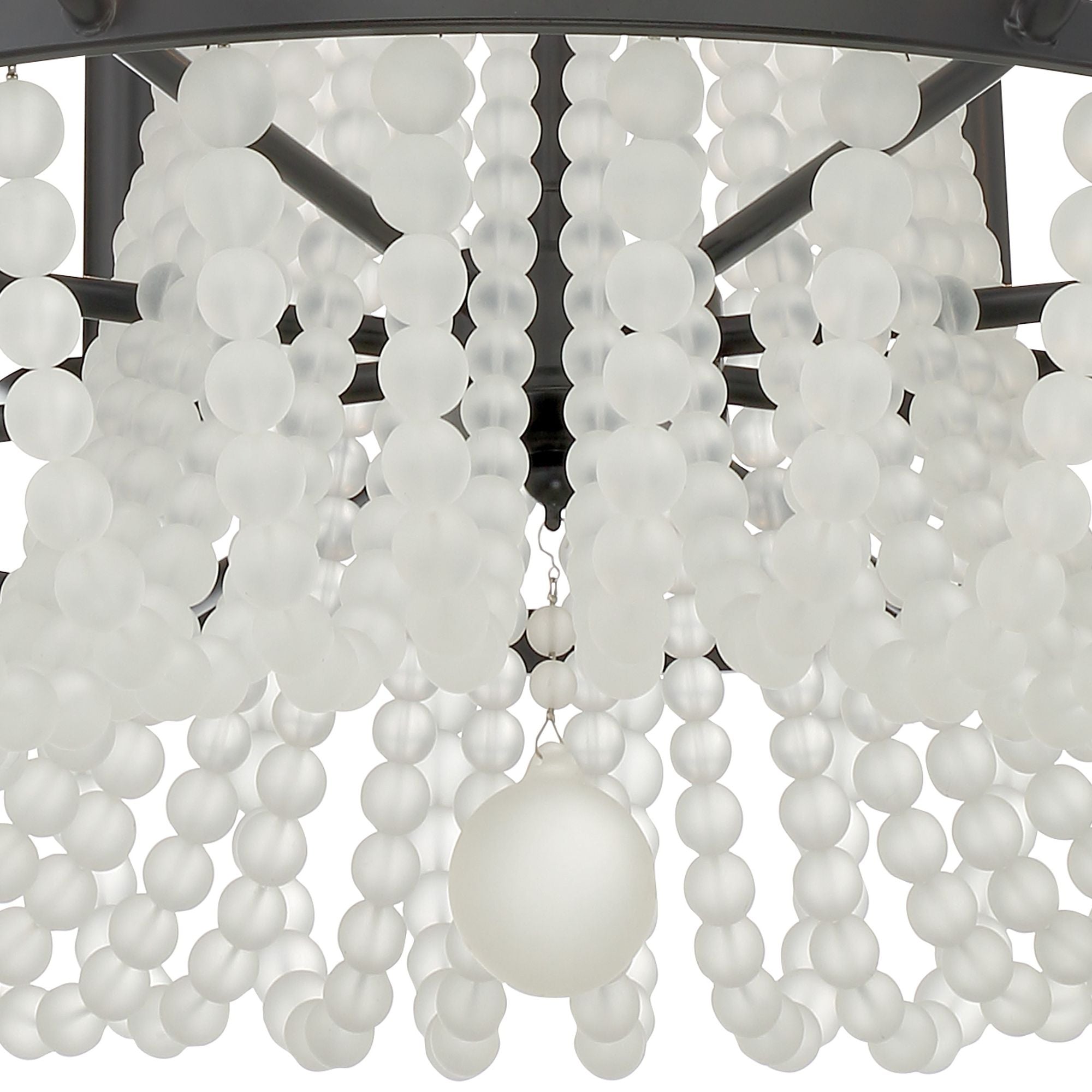 Bella 26'' Matte Black Chandelier Black 26"W x 26"H x 26"D