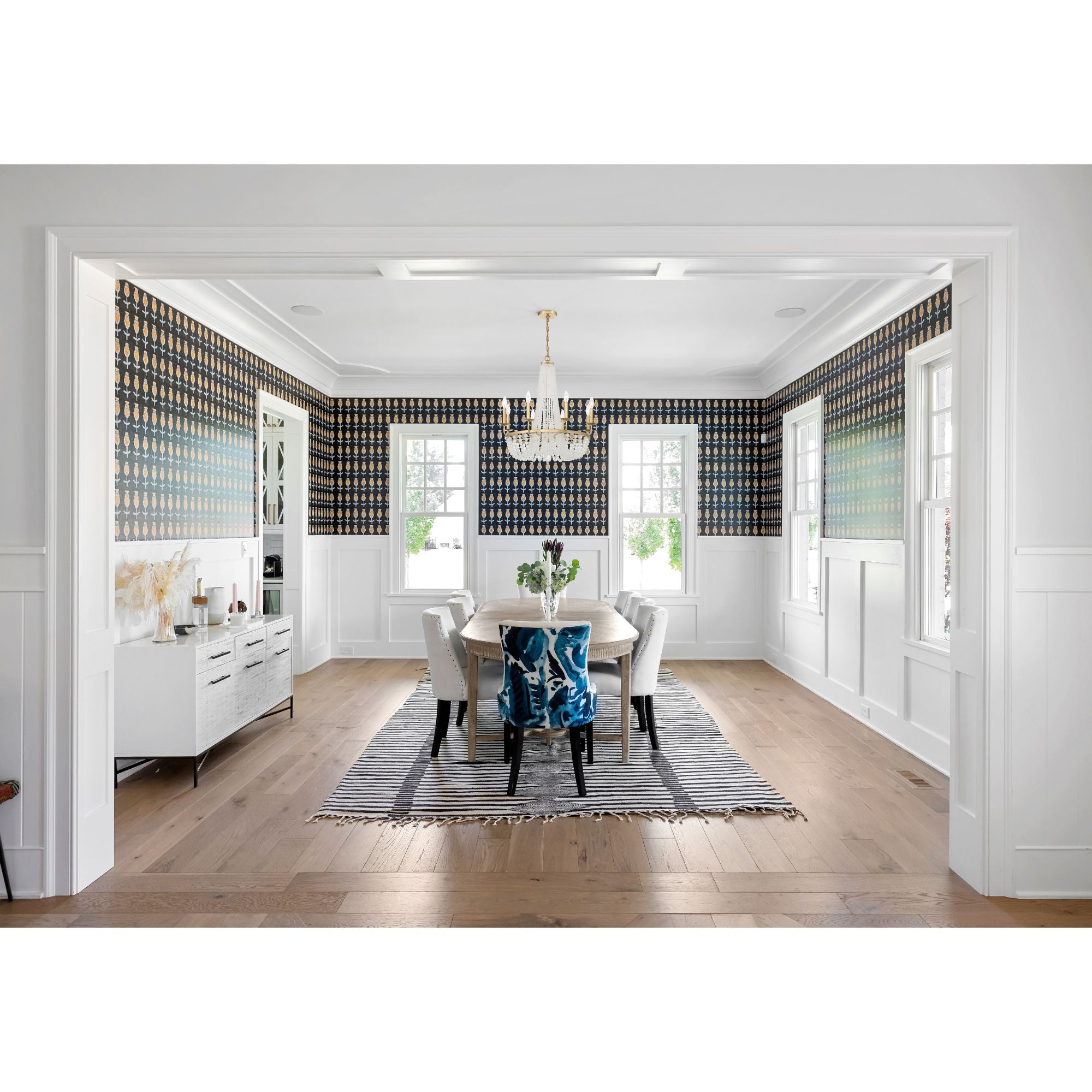 Bella 26'' Matte Black Chandelier Black 26"W x 26"H x 26"D