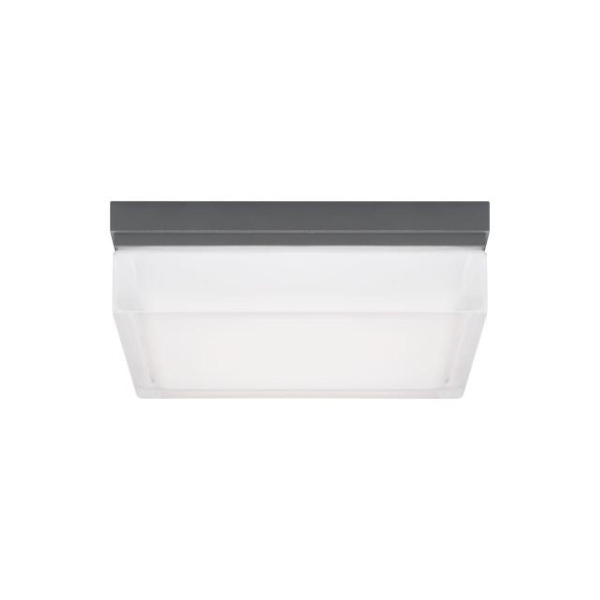 Boxie Large Outdoor Wall/Flush Mount Outdoor 1-Light LED 3000K Charcoal by Sean Lavin